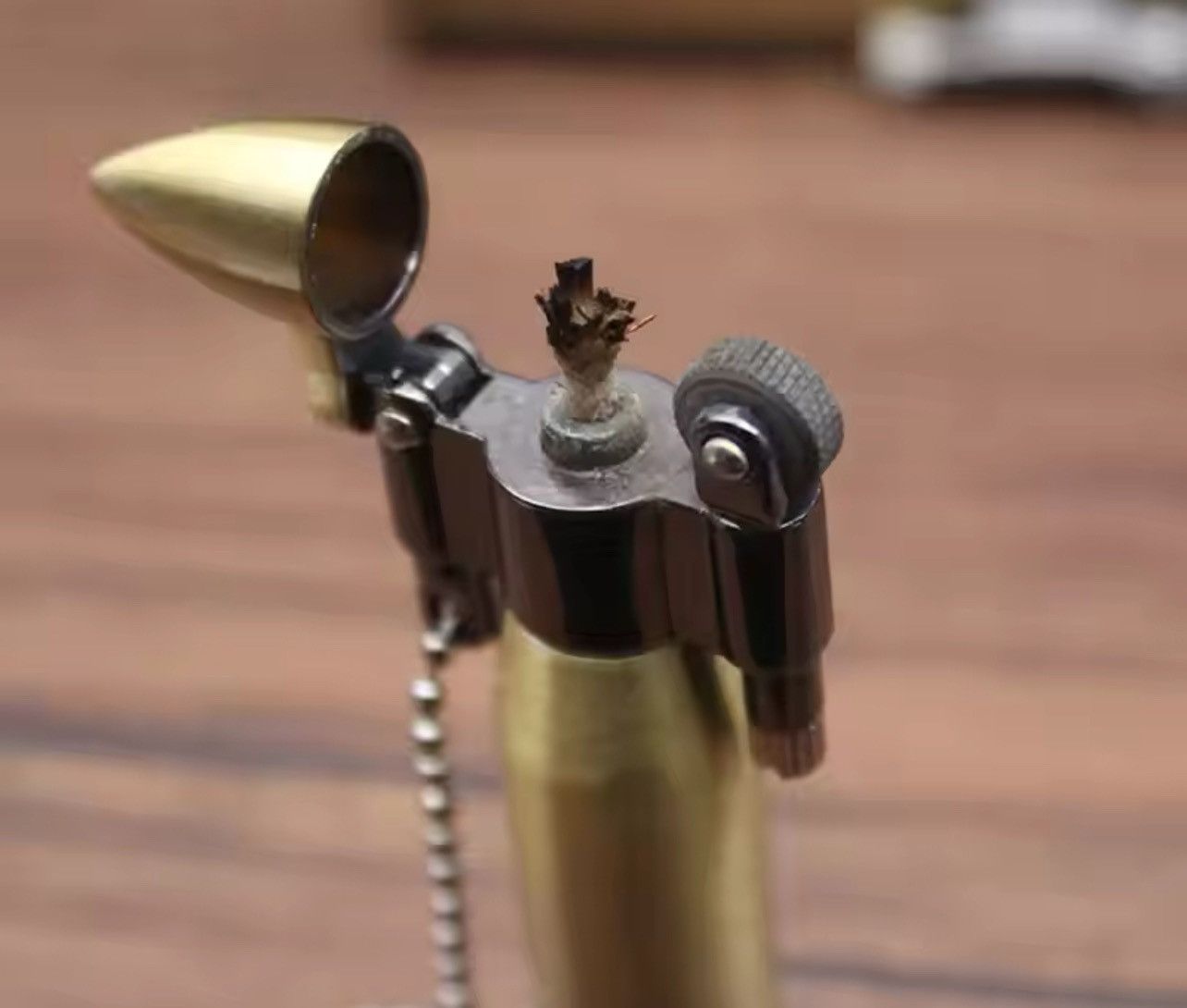 Vintage Brass Lighters With Bullet Fantastic Design Size ONE SIZE - 10 Thumbnail
