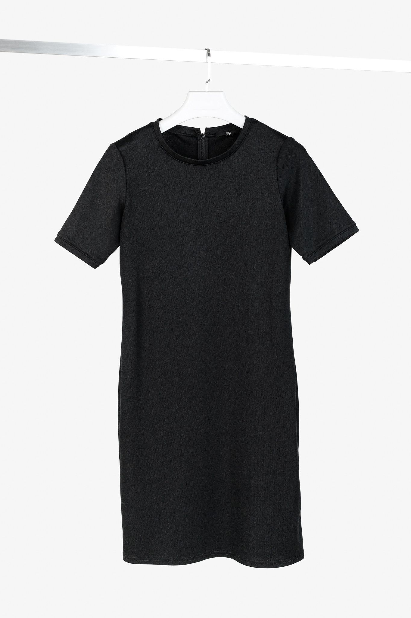 Tibi Tibi Black Stretch Short-Sleeve Mini Dress Size M / US 6-8 / IT 42-44 - 1 Thumbnail