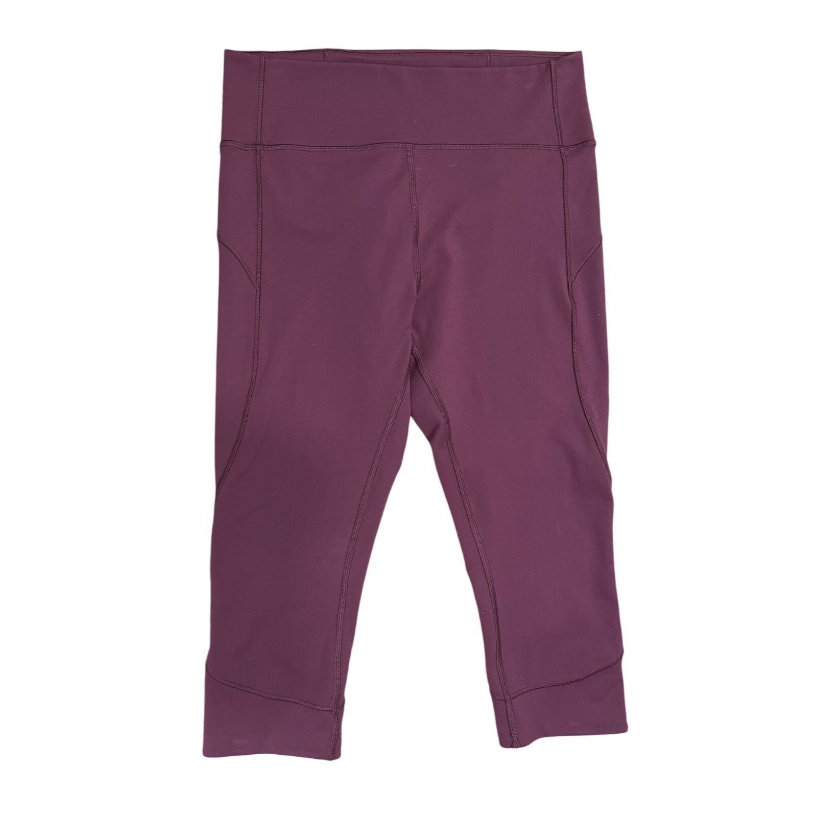 Lululemon Lululemon In Movement Crop *Everlux 19" Size 10Garnet Size 32" / US 10 / IT 46 - 2 Thumbnail