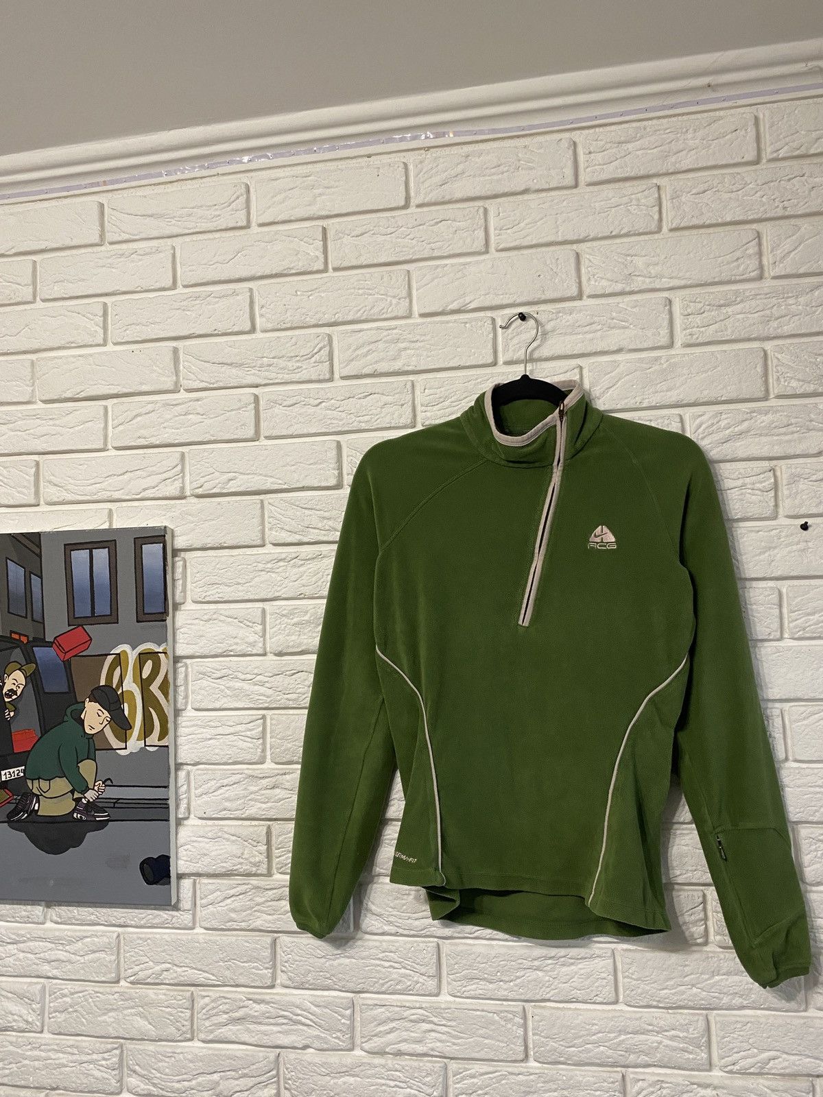 Nike ACG × Vintage Vintage Nike ACG fleece jacket green M logo Size M / US 6-8 / IT 42-44 - 1 Thumbnail