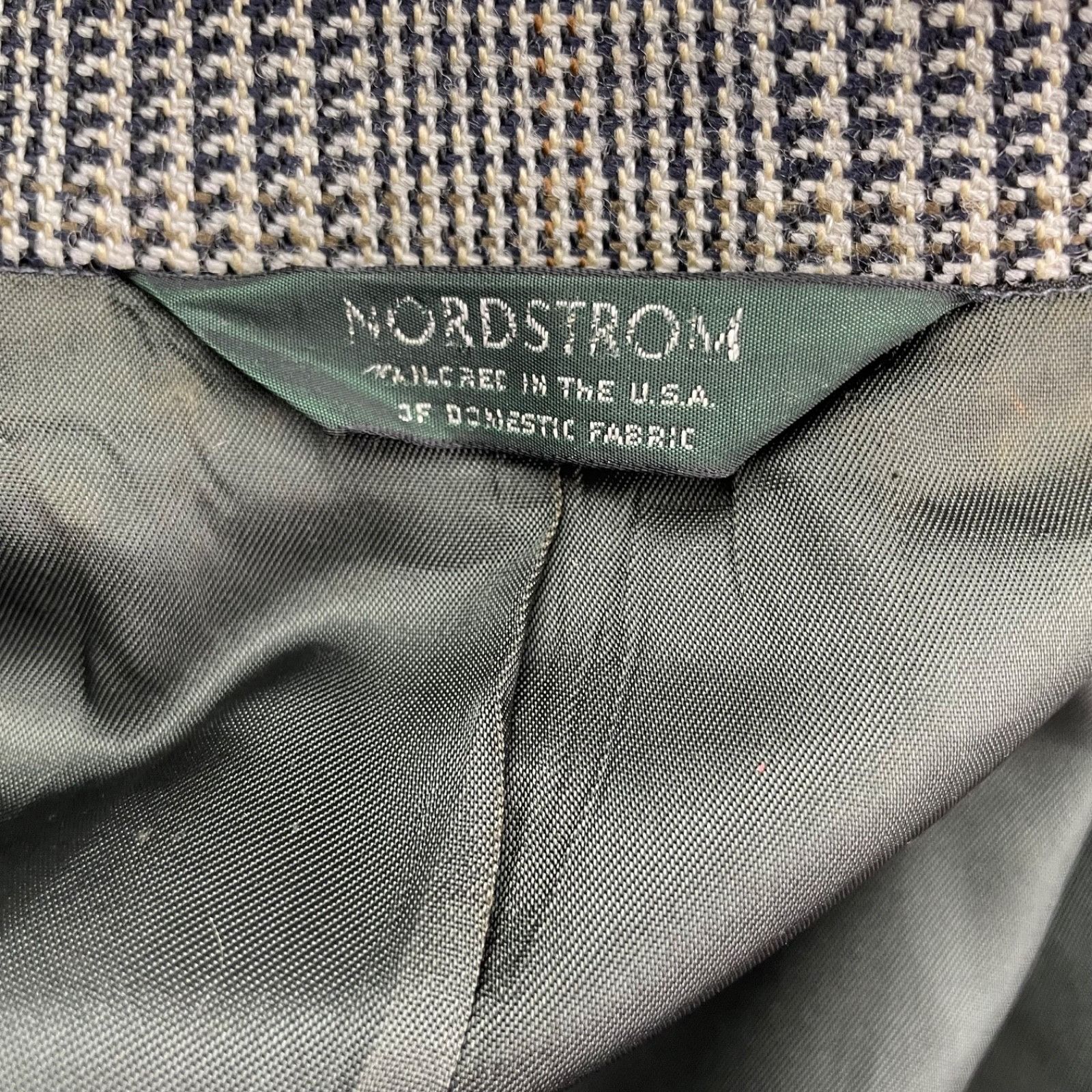 Nordstrom VTG Nordstrom x Broadmoor & Pike Men's 100% Wool Blazer Gray Size 46L - 5 Thumbnail