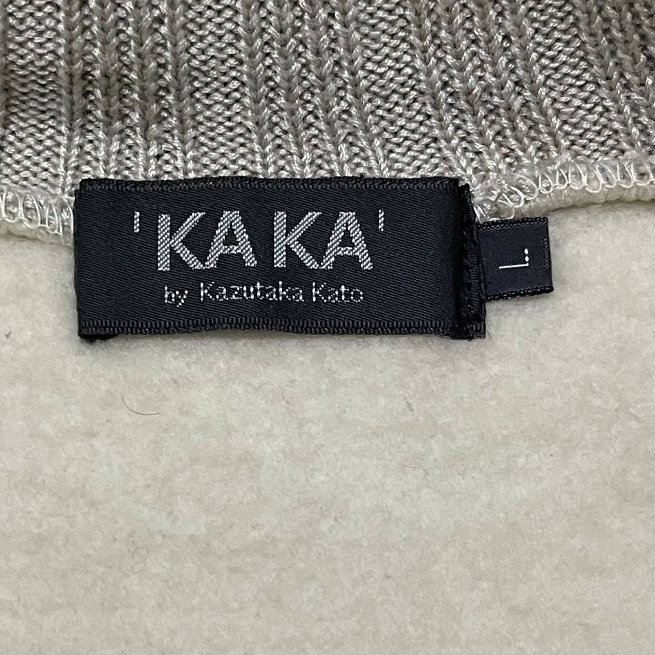 KATO Vintage KaKa Kazutaka Kato Zipper Jacket Knitted Sleeve Size US L / EU 52-54 / 3 - 9 Thumbnail