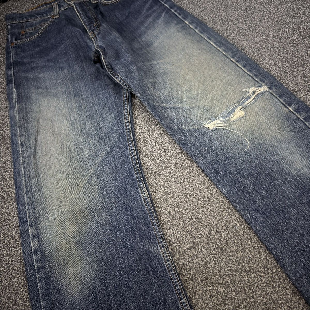 Engineered Garments × Levi's Vintage 90s Levis 612 Orange Tab Distressed Denim Size US 29 - 4 Thumbnail