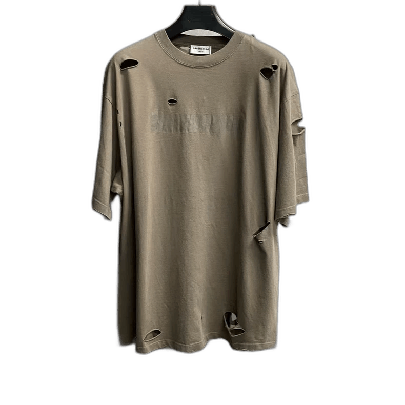 Balenciaga Balenciaga Logo Short Sleeve T-Shirt in Gray-2506 Size US M / EU 48-50 / 2 - 1 Thumbnail