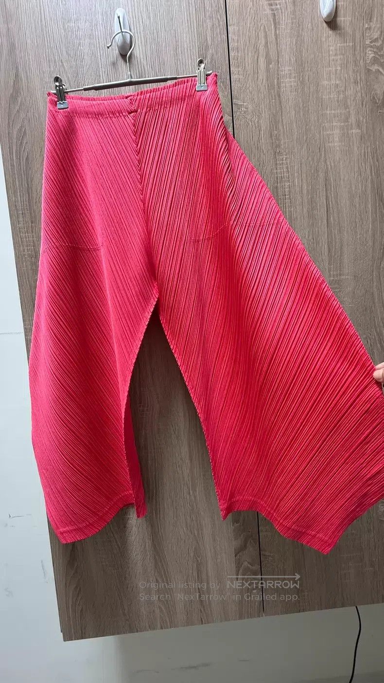 Issey Miyake Issey Miyake size:3 Irregular Pants Red Size 31" - 2 Thumbnail