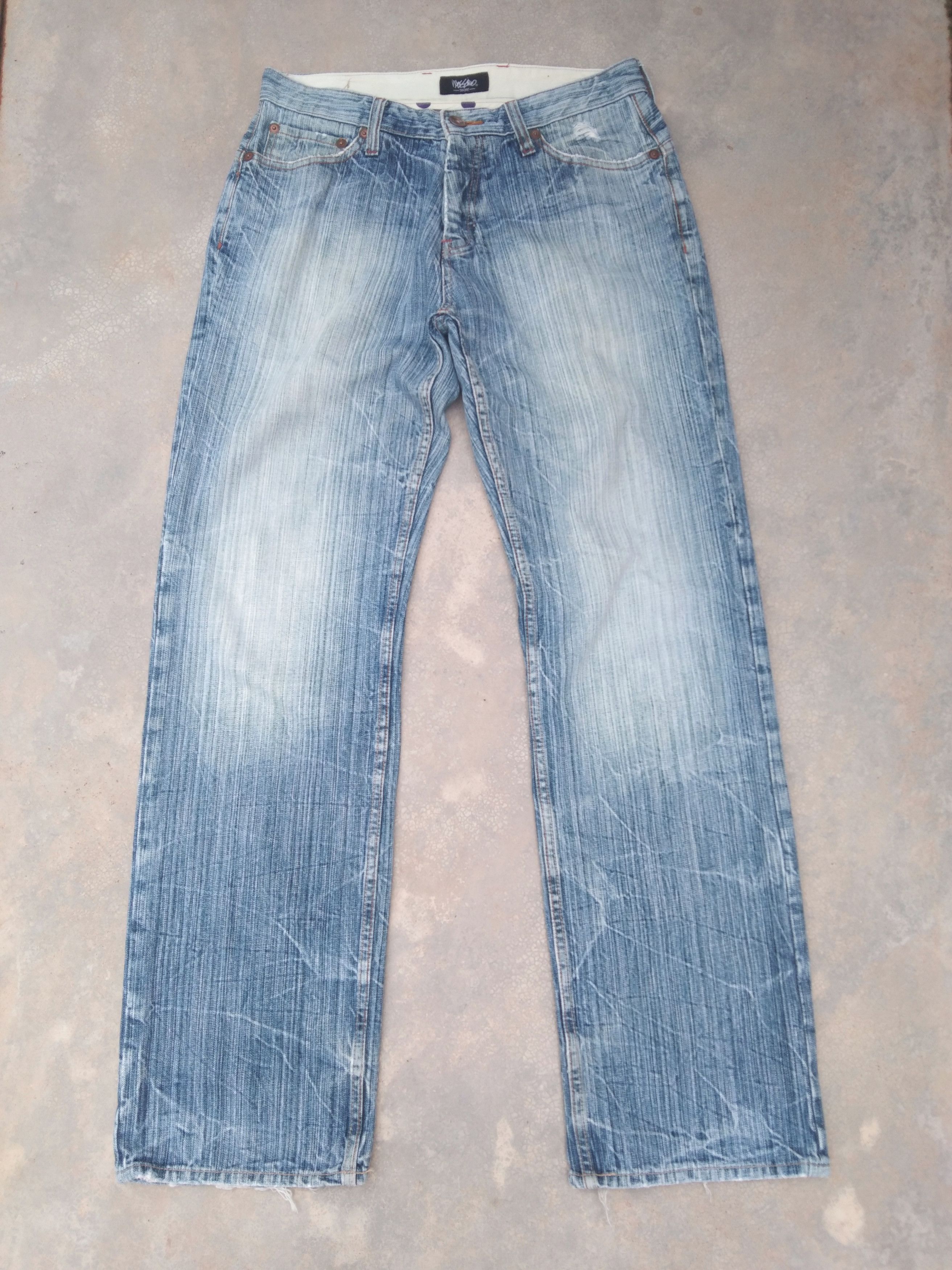 Moxidress Timeless Distressed Straight Leg Splice Jeans