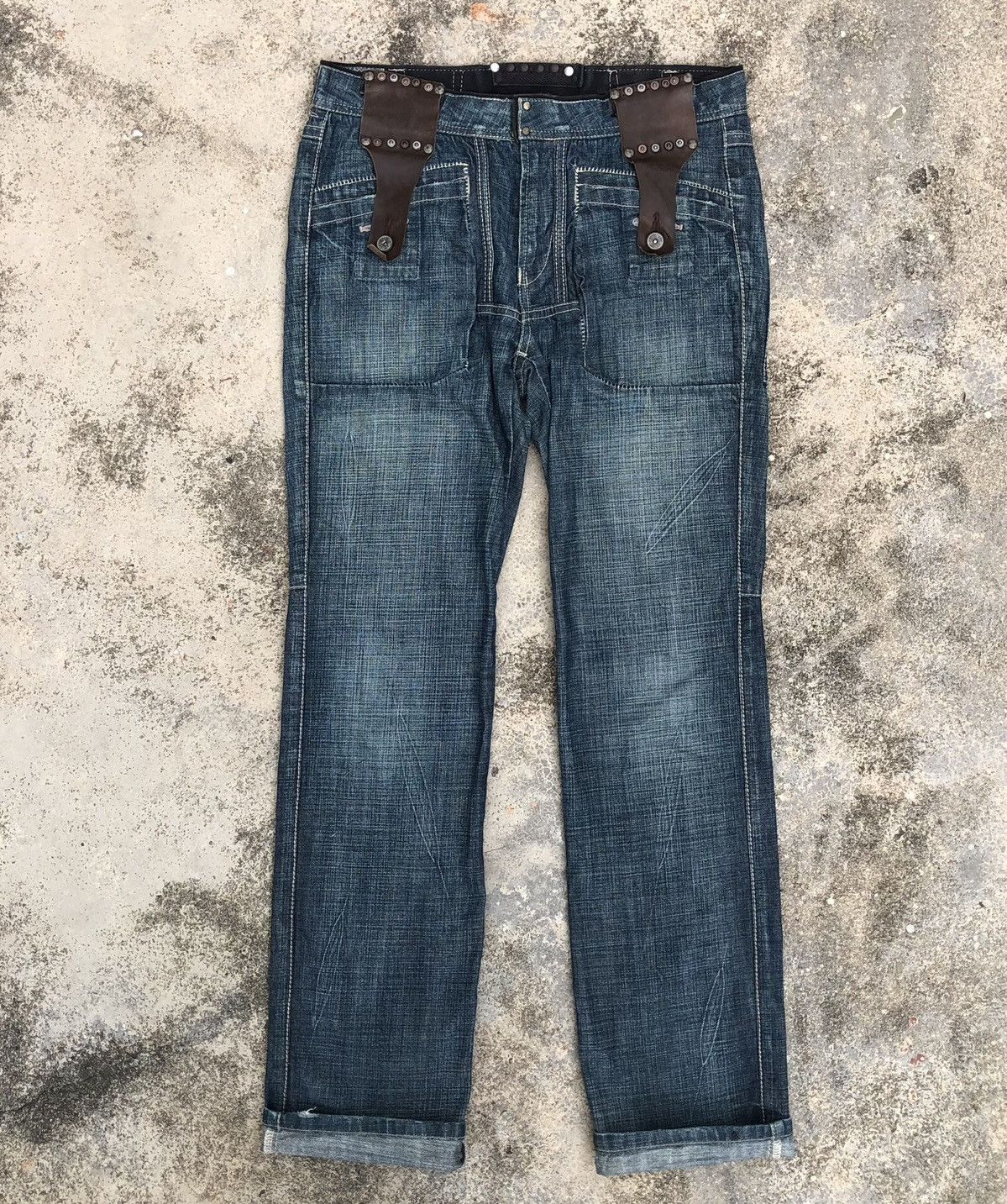 Marithe + Francois Girbaud MARITHE FRANCOIS GIRBAUD Straight Cut Denim Jeans Size US 32 / EU 48 - 1 Thumbnail