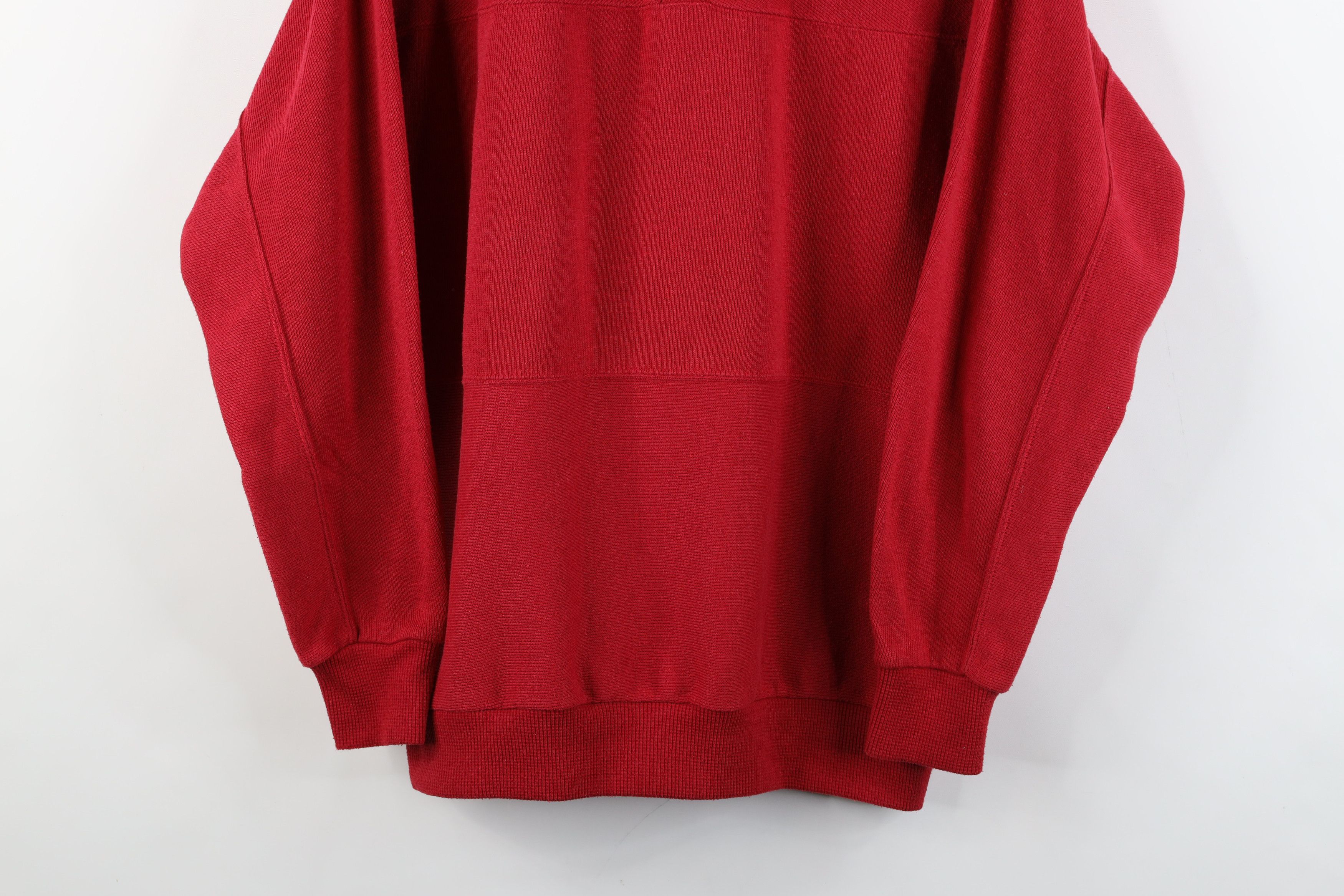 Vintage Vintage 90s Streetwear Heavyweight Long Sleeve Pullover Polo Size US L / EU 52-54 / 3 - 3 Thumbnail