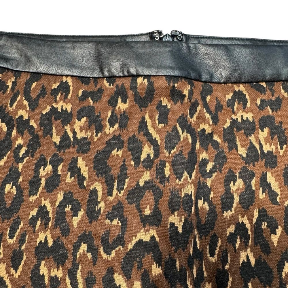 Talbots NWT New Talbots Jacquard Pencil Fall Leopard Skirt Size 18W Size 40" / US 18 - 4 Thumbnail
