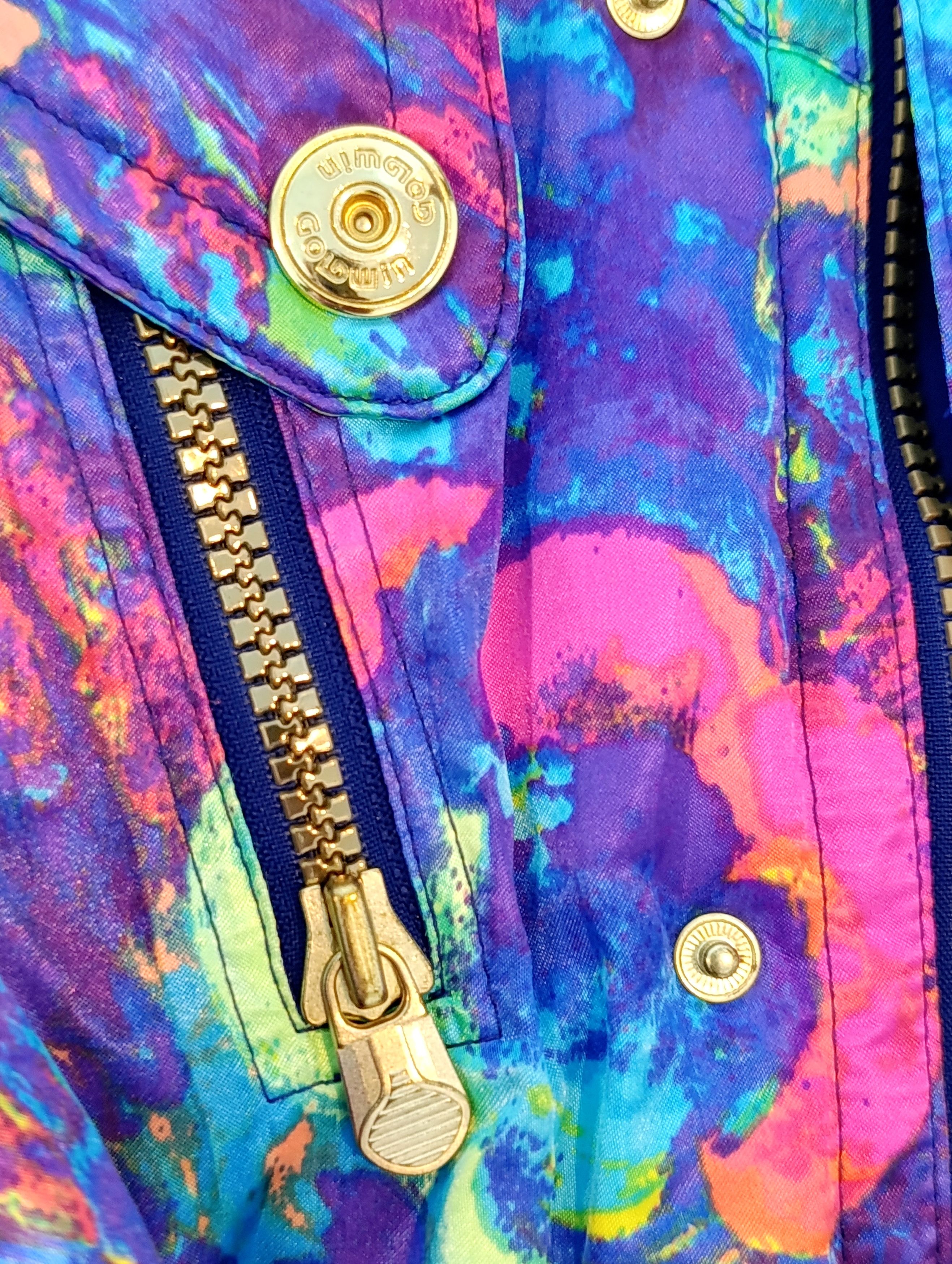 Goldwin 90s GOLDWIN "Electric Marble" Ski Jacket - Made in Japan Size US S / EU 44-46 / 1 - 5 Thumbnail