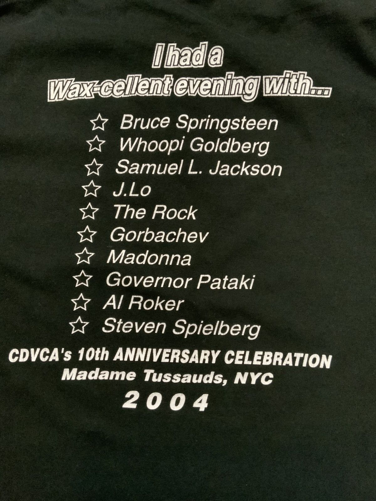 Jerzees × Vintage 2004 CDVCA’s 10th Anniversary Madame Tussauds NYC T-Shirt Size US L / EU 52-54 / 3 - 6 Thumbnail