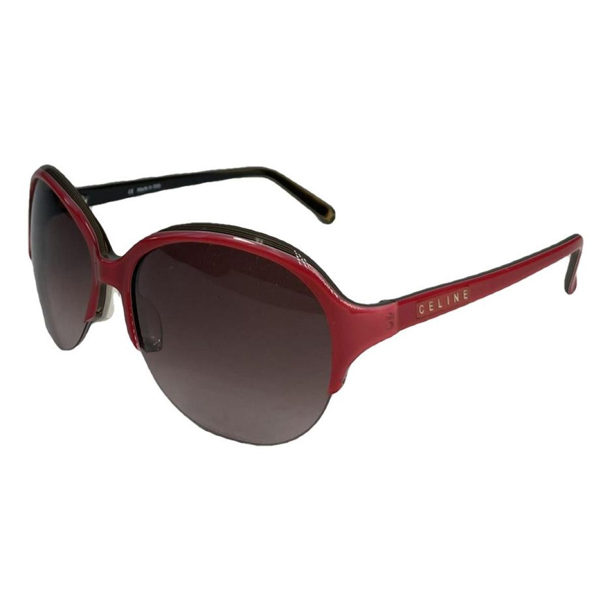 Celine CL4066IS 66A Sunglasses Red Butterfly Frame, Grey Lenses Celine Celine CL4066IS 66A Sunglasses Red Butterfly Frame  main image 3