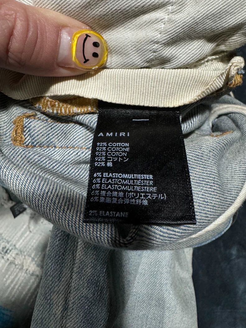 Amiri Amiri Random Stitching Destroyed Boro Dogtooth Embroidered Size US 32 / EU 48 - 6 Thumbnail