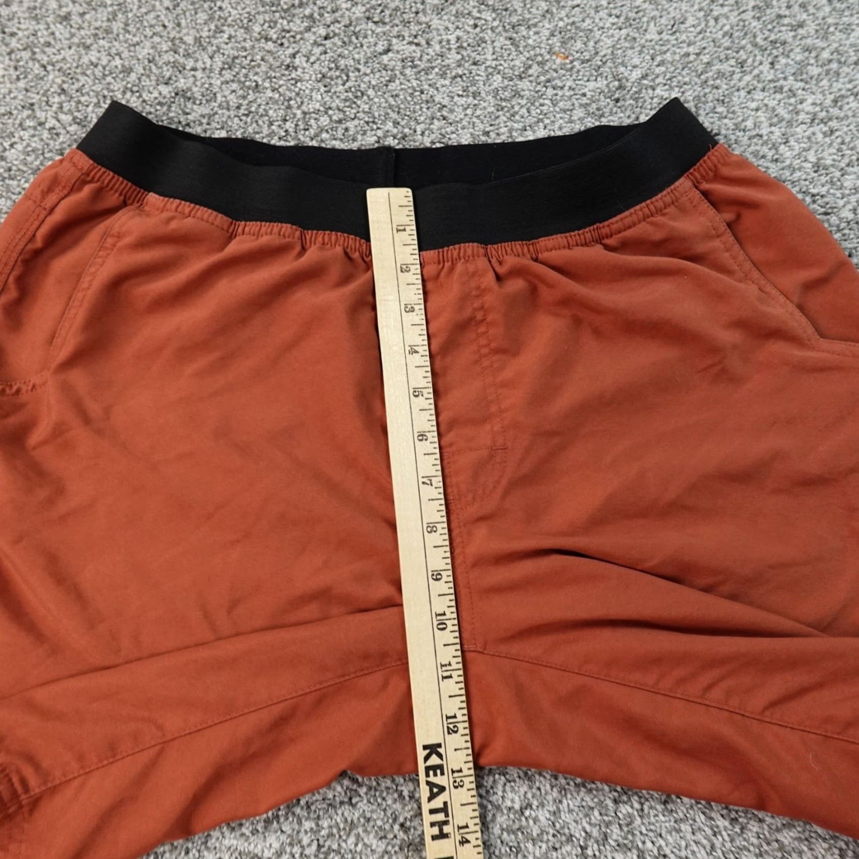 Prana Prana Shorts Mens L Orange Performance Outdoor Hiking Mojo Yoga Gym Workout Run - Regular Size US 33 - 4 Thumbnail