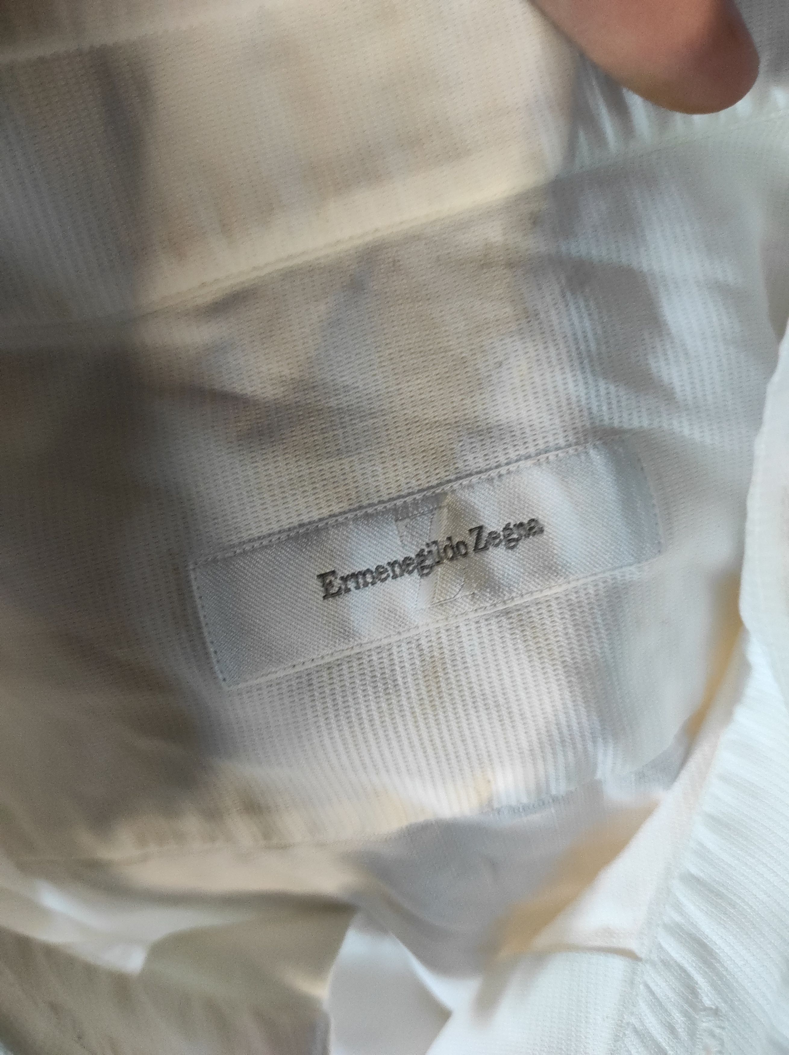 Ermenegildo Zegna **NEW! Ermengildo Zegna White Shirt** Size US M / EU 48-50 / 2 - 3 Thumbnail