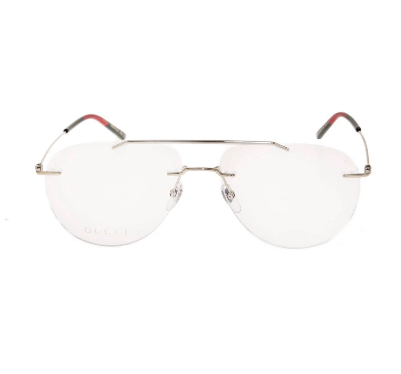 Gucci Gucci GG0398O 004 Gold Rimless Aviator Eyeglasses 58mm Size ONE SIZE - 3 Thumbnail