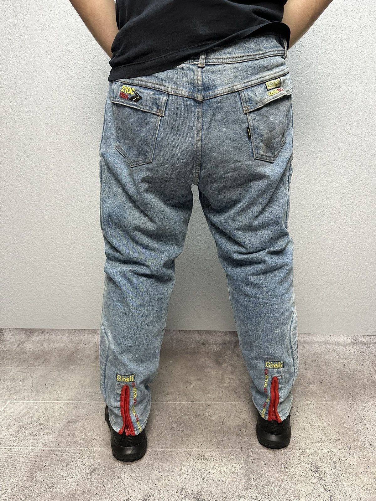 Other 🔥 Vintage Giali Rare Denim Motorcycle Denim Jeans Archival Size US 36 / EU 52 - 10 Thumbnail