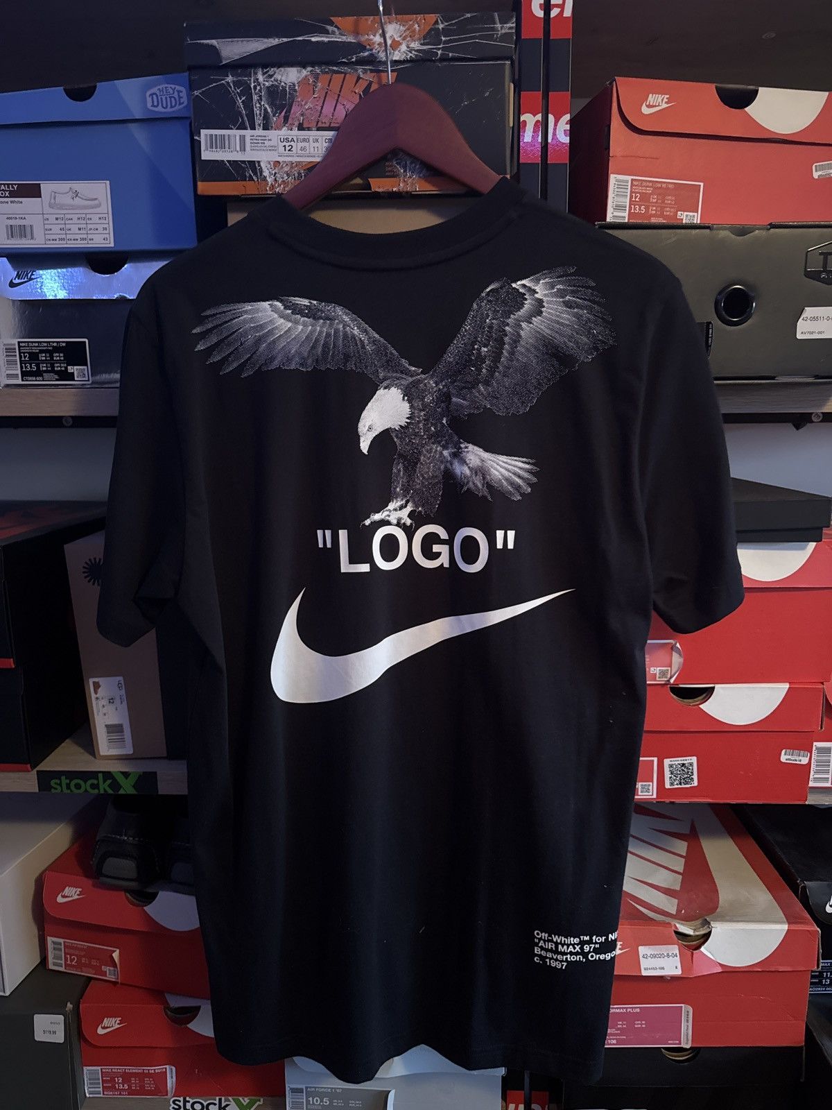 Nike × Off-White OFF WHITE NIKE “LOGO” TEE Size US M / EU 48-50 / 2 - 2 Thumbnail