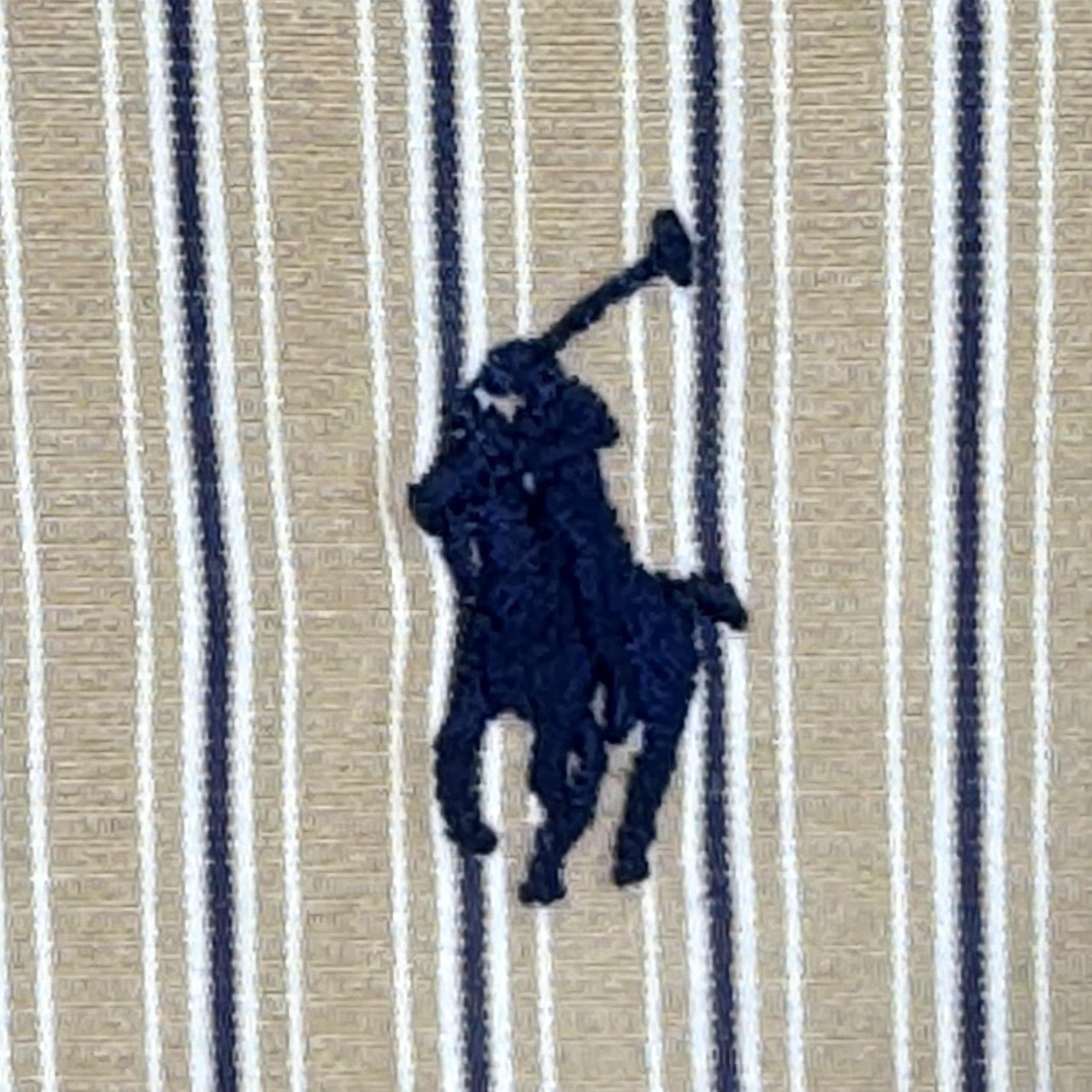 Ralph Lauren Ralph Lauren Shirt Mens Large Tan Striped Button-Down Long Sleeve Custom Fit Size US L / EU 52-54 / 3 - 7 Thumbnail