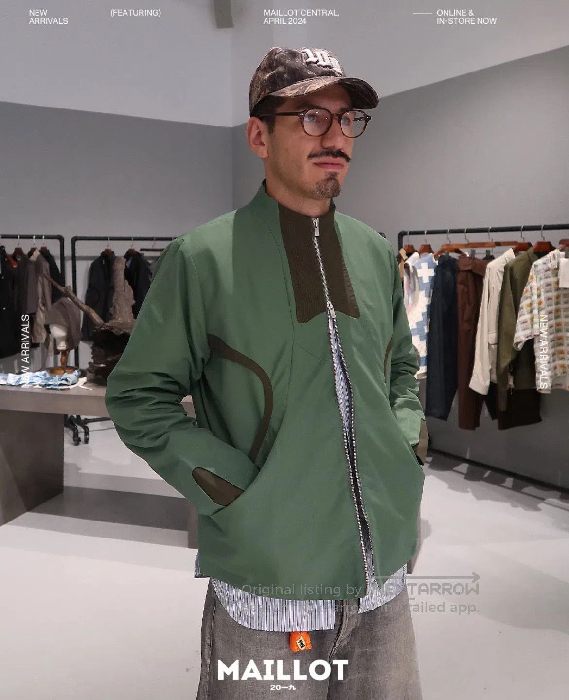 _J.L-A.L_ _J.L-A.L_ Functional Patchwork Stand Collar Jacket with Zi Size US M / EU 48-50 / 2 - 6 Thumbnail