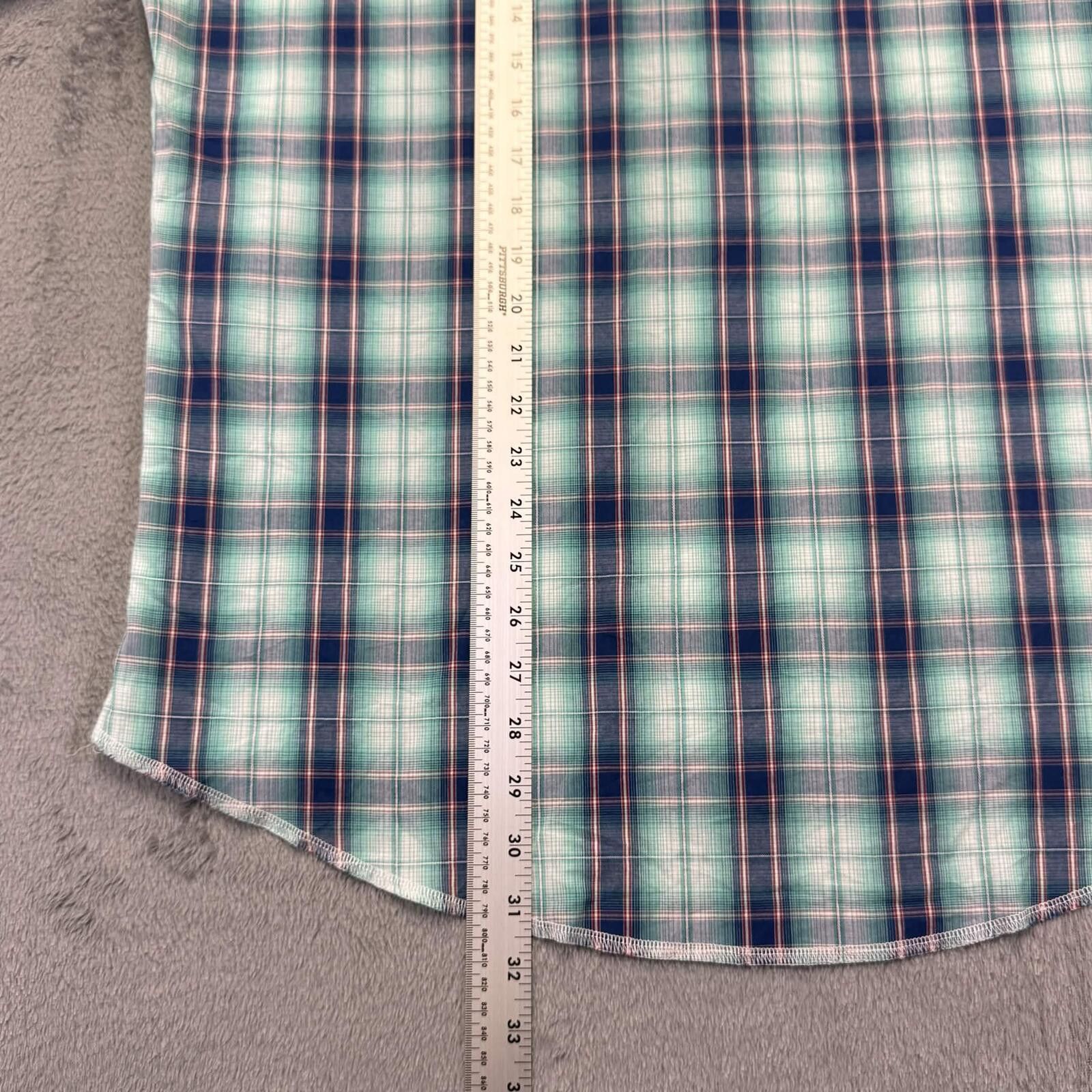 Wrangler Wrangler Men's Plaid Westren Style Short Sleeve Shirt Size ONE SIZE - 5 Thumbnail