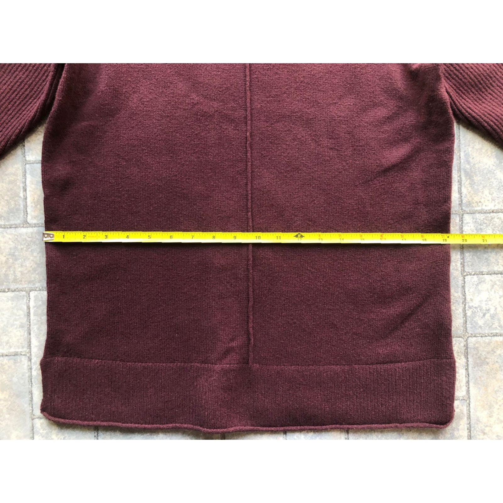 Vintage NWT Sonoma Cowl Neck Knit Sweatshirt Purple Medium Women Slit Long Sleeve Pullover Sweater Size M / US 6-8 / IT 42-44 - 7 Thumbnail
