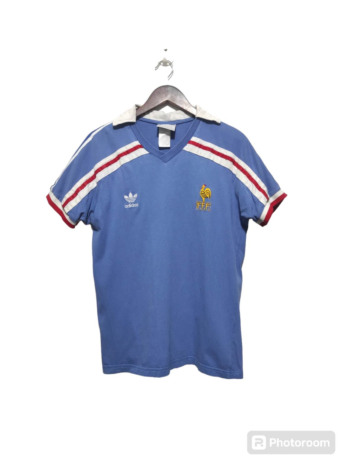France Original 1986/1990 Adidas Home Football Shirt Medium