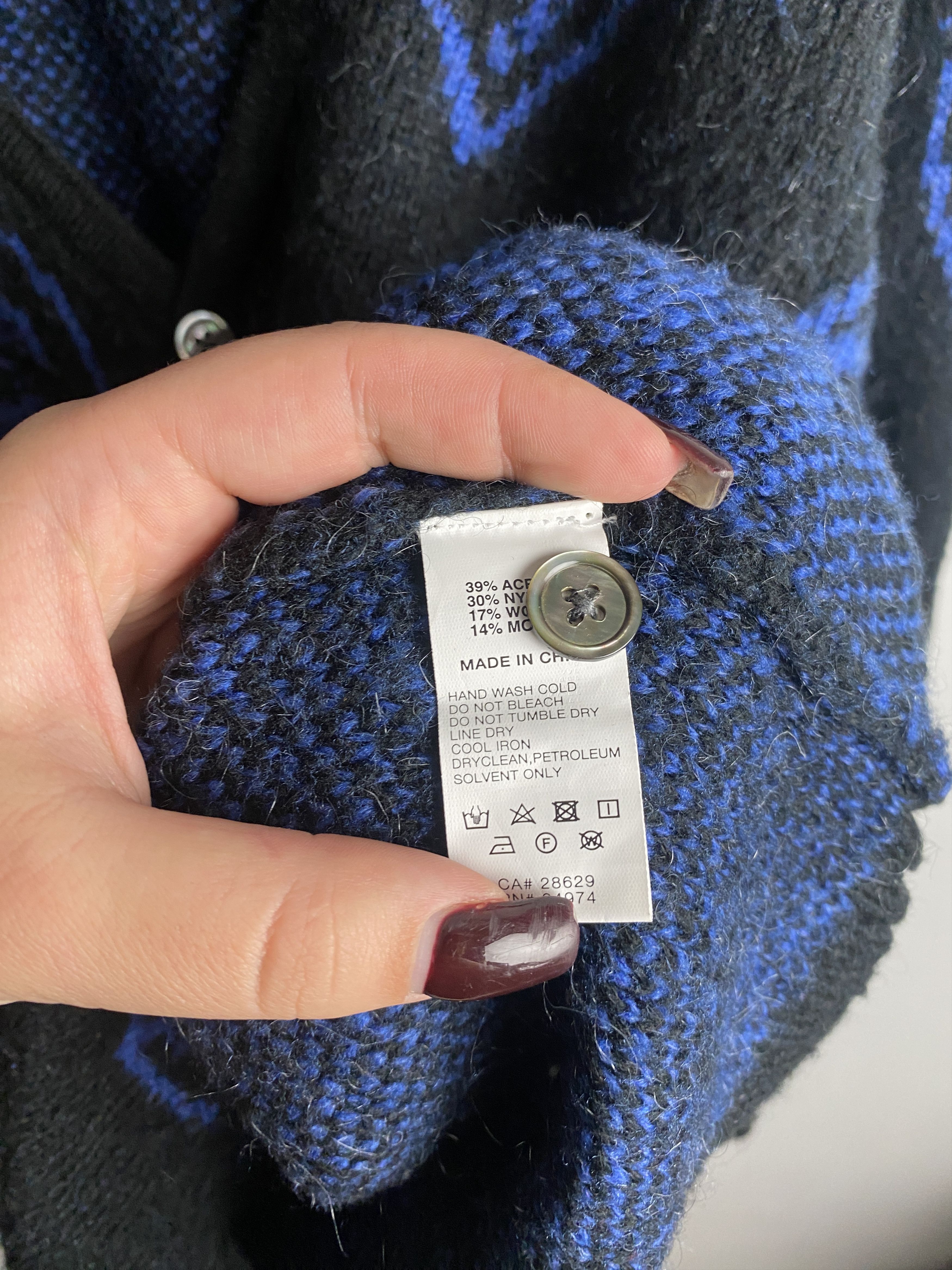 Stussy Stussy mask mohair cardigan sweater knitwear faces Size US M / EU 48-50 / 2 - 4 Thumbnail