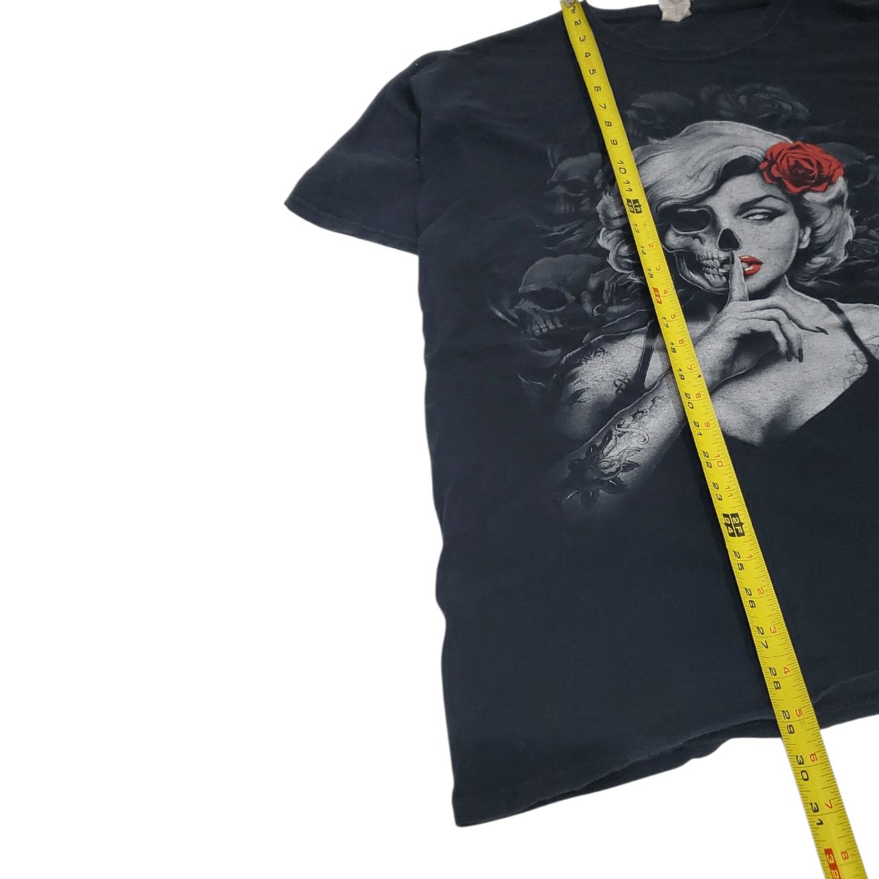 Vintage 2010s Monroe Sugar Skull T-Shirt Size US XL / EU 56 / 4 - 6 Thumbnail