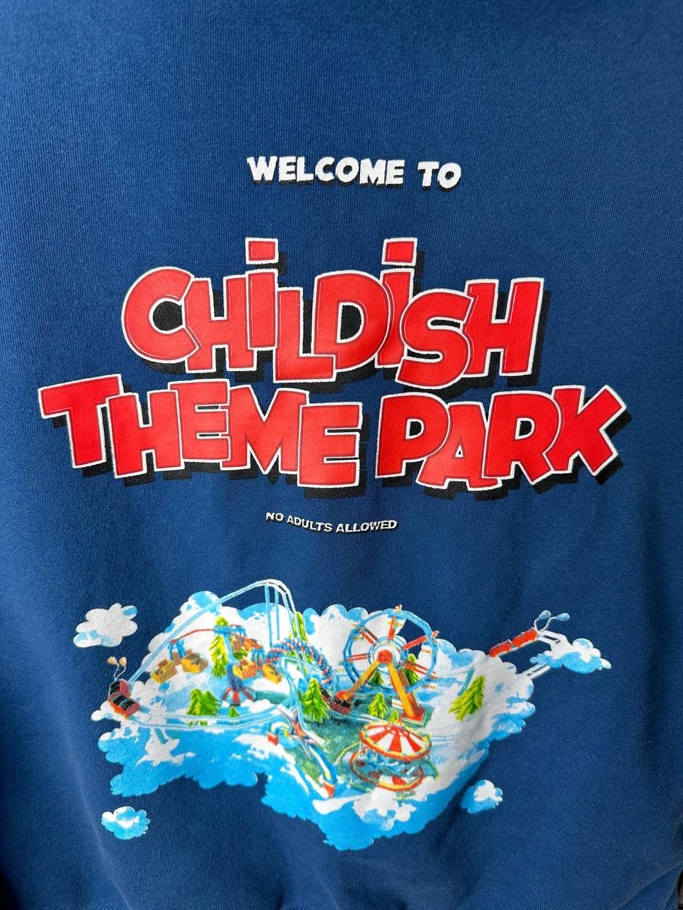 Band Tees × Rap Tees Childish hoodie welcome theme park size Xsmall Size US XS / EU 42 / 0 - 6 Thumbnail