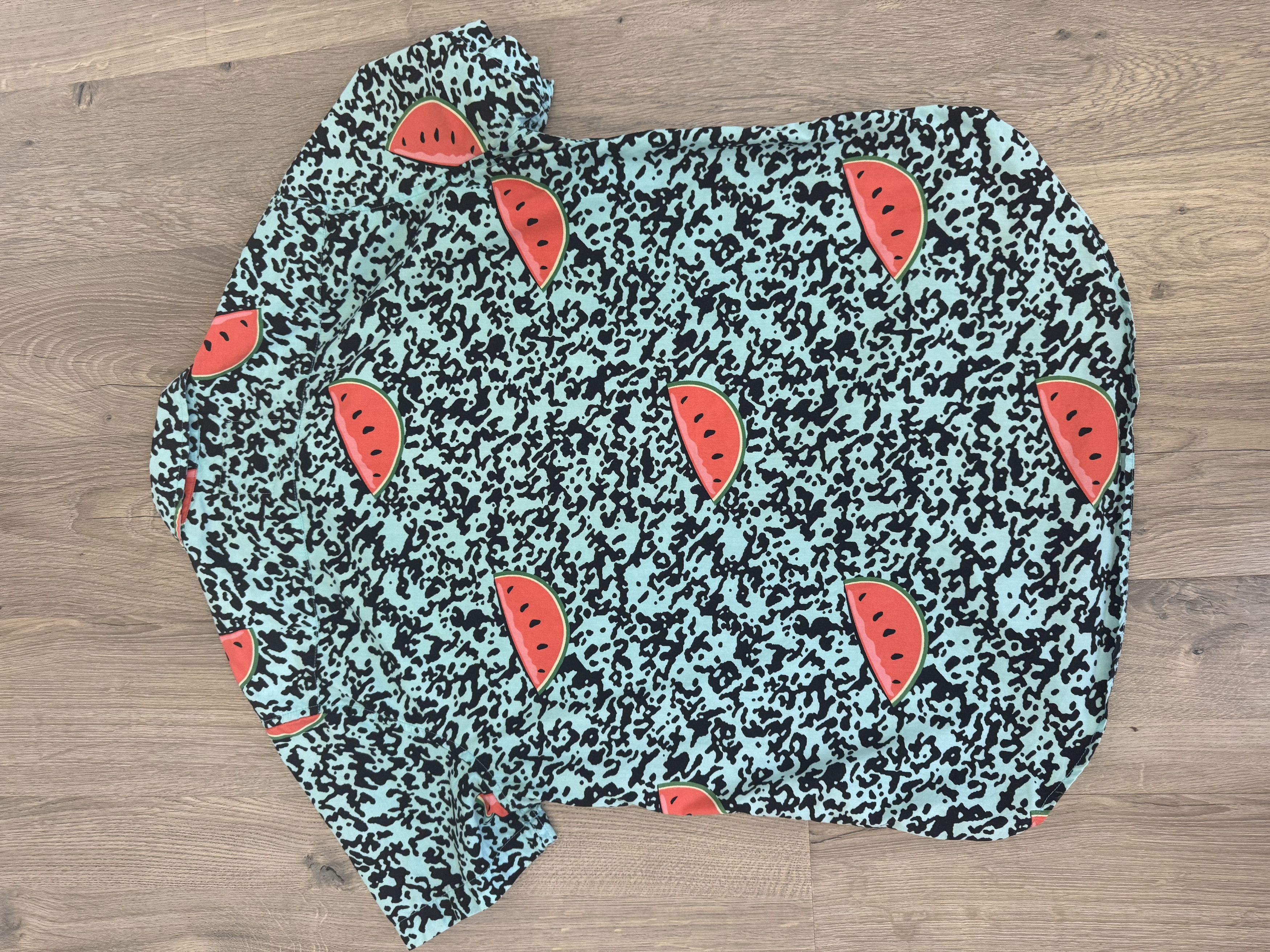Other Vintage Cactus Menswear Watermelon Short Sleave Button Down Size US XL / EU 56 / 4 - 2 Thumbnail
