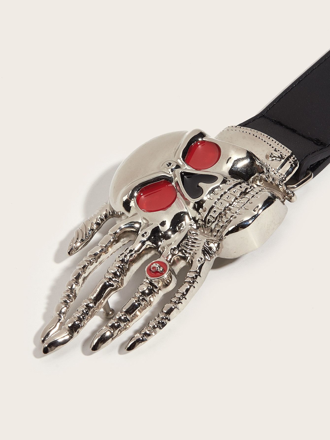 Vintage Chrome Skull Riot Belt Size ONE SIZE - 1 Thumbnail