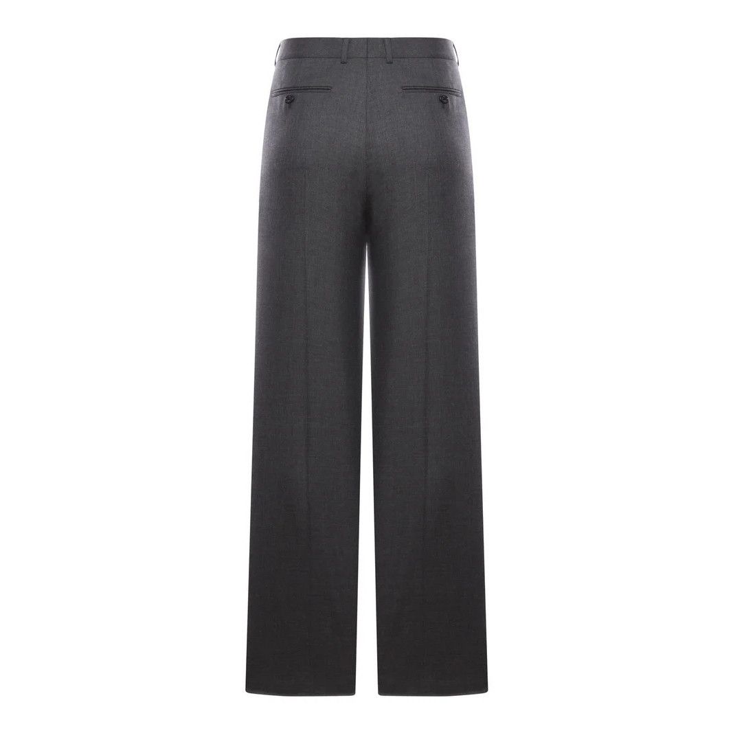 Celine CELINE $1850 Anthracite Cashmere Trousers New & Authentic (M Size US 34 / EU 50 - 2 Thumbnail