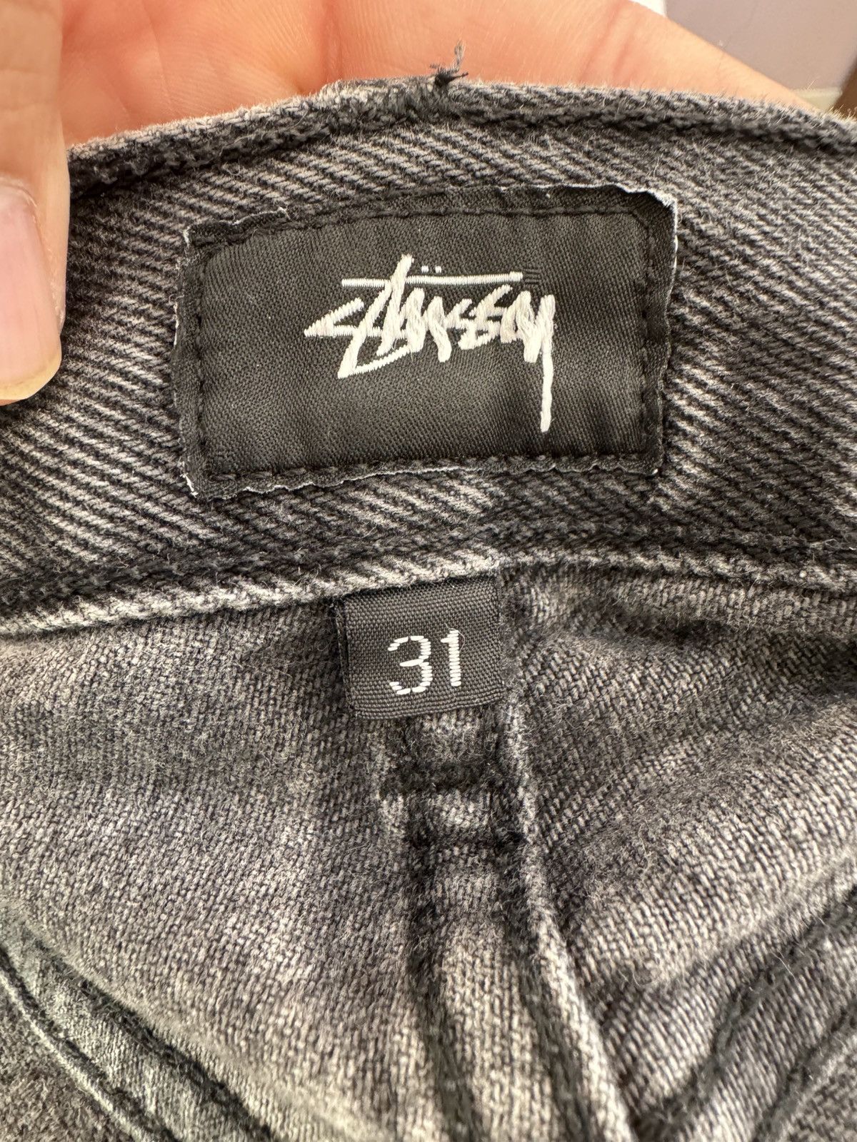Stussy STUSSY SLIM OL' DENIM JEANS PANTS WASHED BLACK Size US 31 - 4 Thumbnail