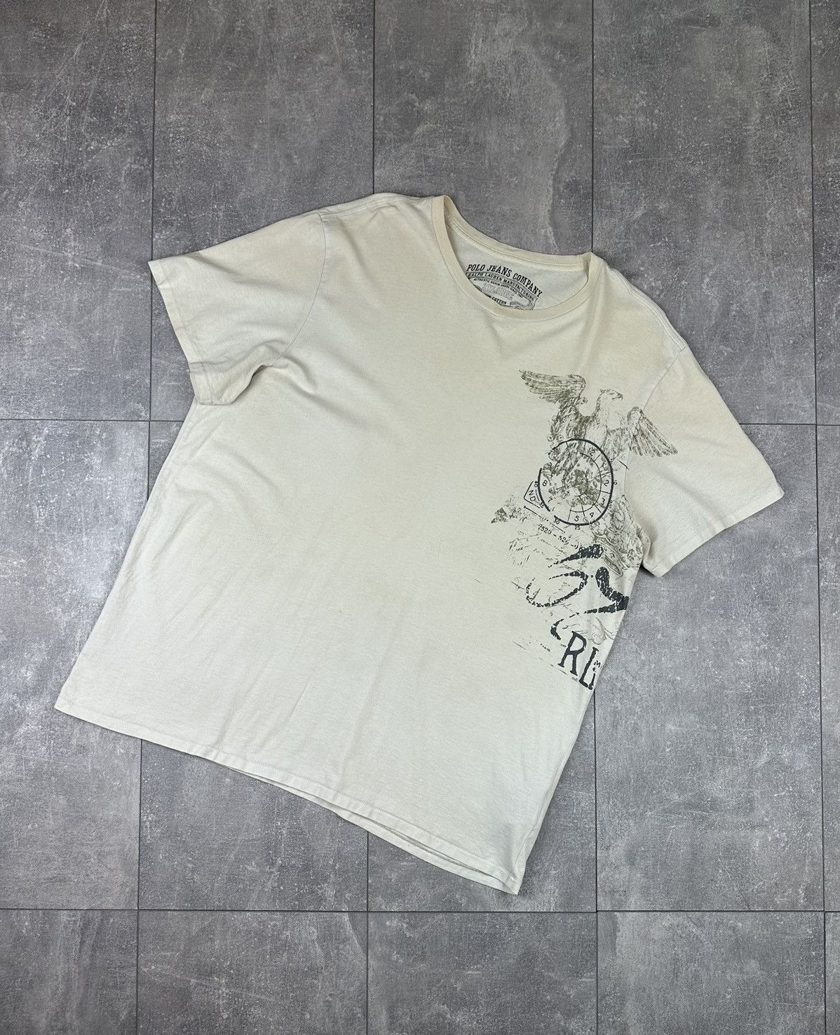 Denim & Supply Ralph Lauren Polo Jeans Ralph Lauren Graphic Print Logo T-Shirt Size US XXL / EU 58 / 5 - 2 Thumbnail