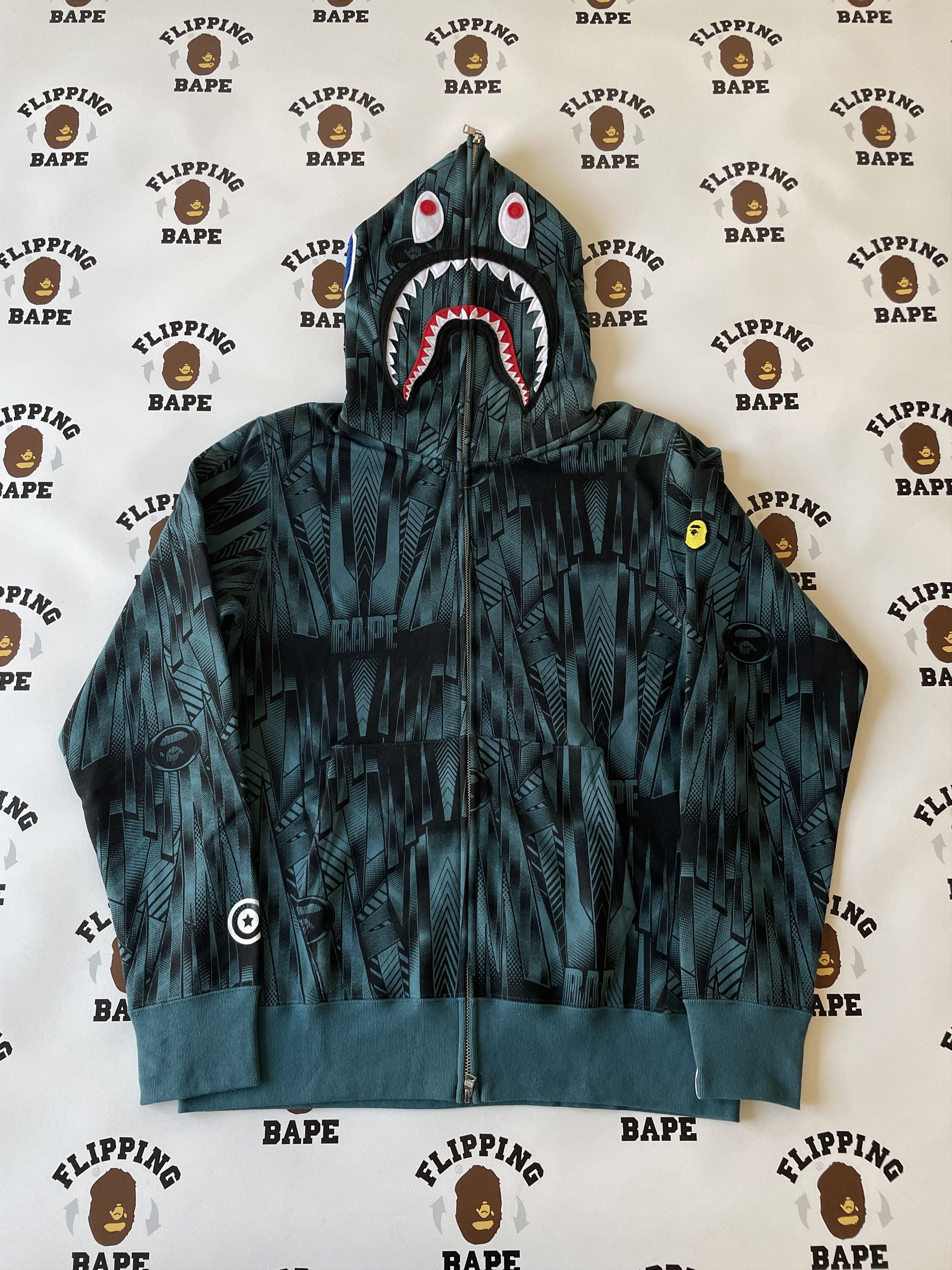 BAPE SPEED RACER SHARK FULL ZIP HOODIE (2023)