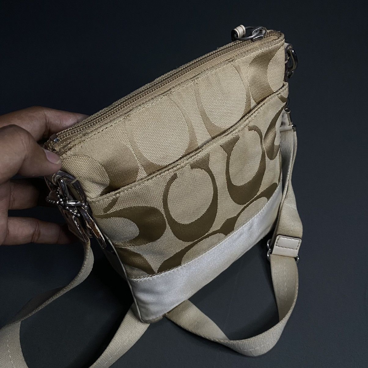 Coach Coach Signature Stripe Swingpack Crossbody Bag Size ONE SIZE - 4 Thumbnail