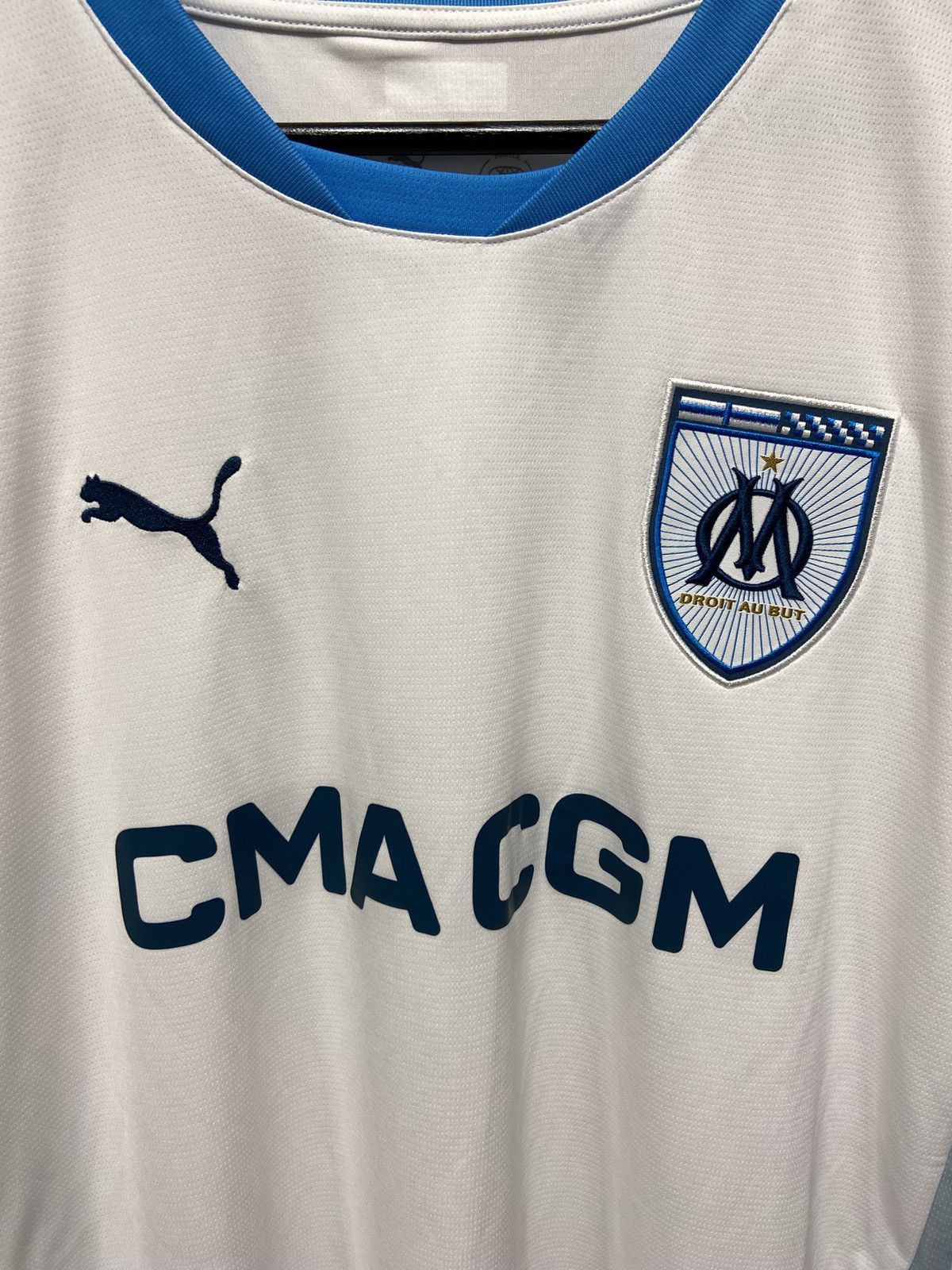 Puma Puma Olympique de Marseille Home Shirt 2024-25 Size US XL / EU 56 / 4 - 5 Thumbnail