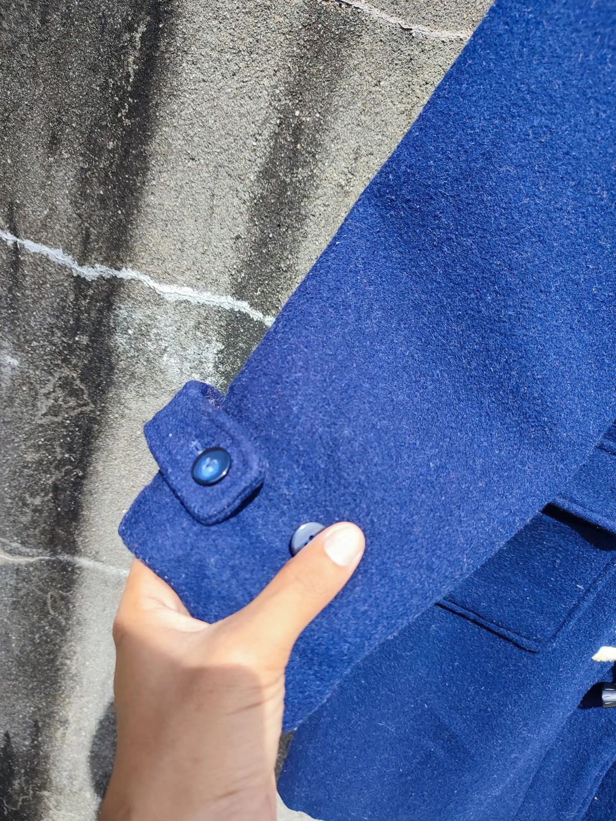 Disney × Mickey Mouse × Vintage Vintage Mickey Unlimited Disney Duffle Coat Blue Wool-Blend Size US S / EU 44-46 / 1 - 6 Thumbnail
