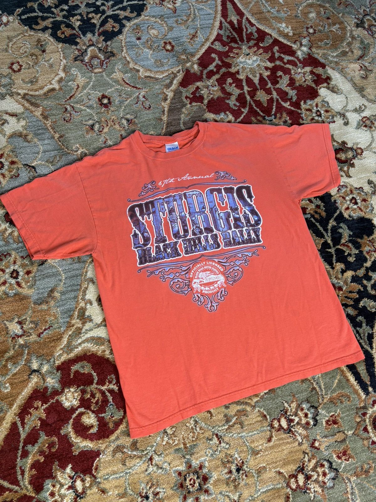 Harley Davidson × Vintage Vintage Sturgis Biker T shirt 2007 Size US L / EU 52-54 / 3 - 3 Thumbnail
