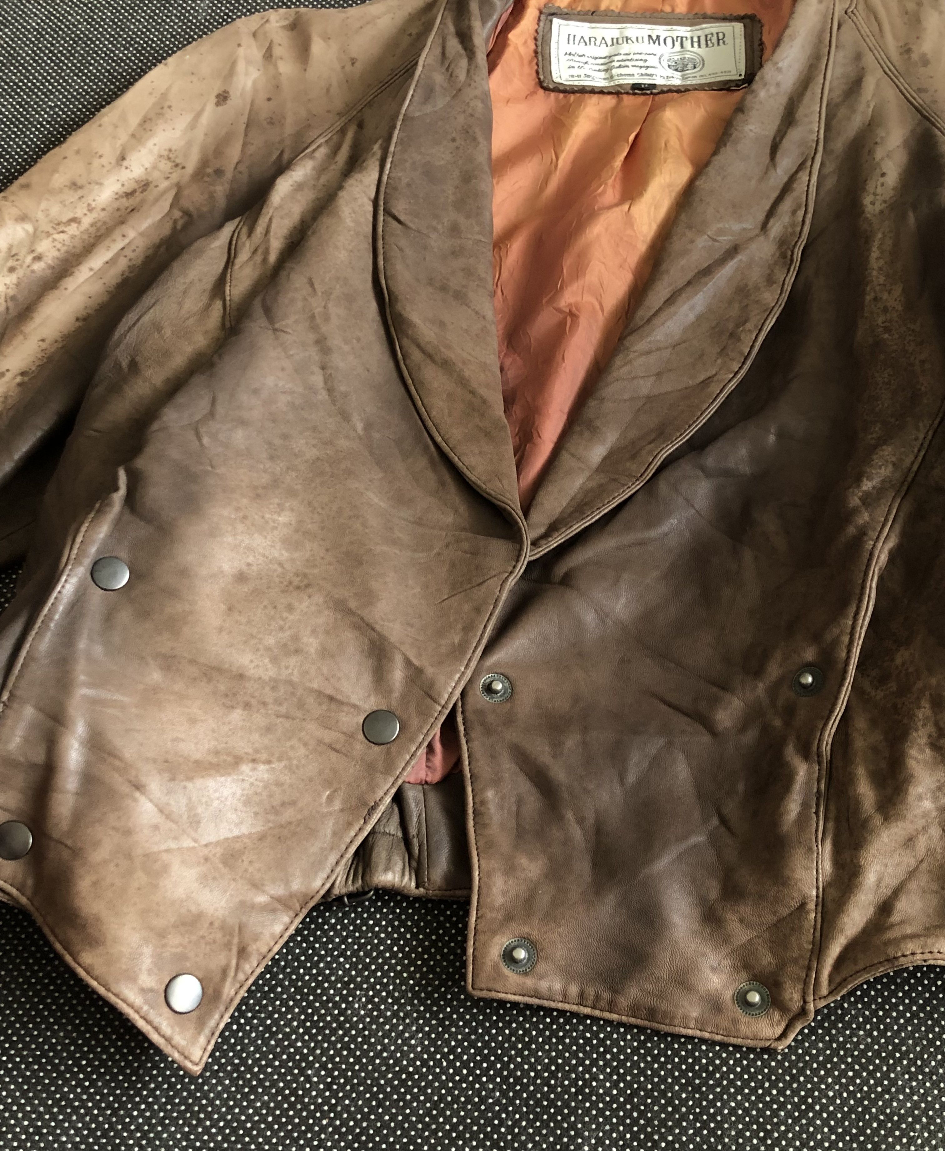 Japanese Brand VINTAGE 80’S HARAJUKU MOTHER LAMBSKIN BELTED BLOUSON JACKET Size M / US 6-8 / IT 42-44 - 9 Thumbnail