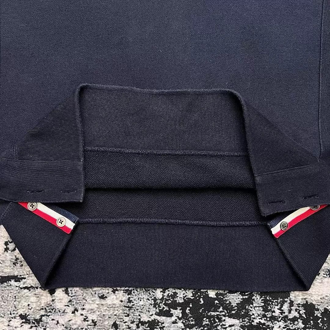 Thom Browne TB 4-stripe navy blue sweatshirt 3 Size L / US 10 / IT 46 - 8 Thumbnail