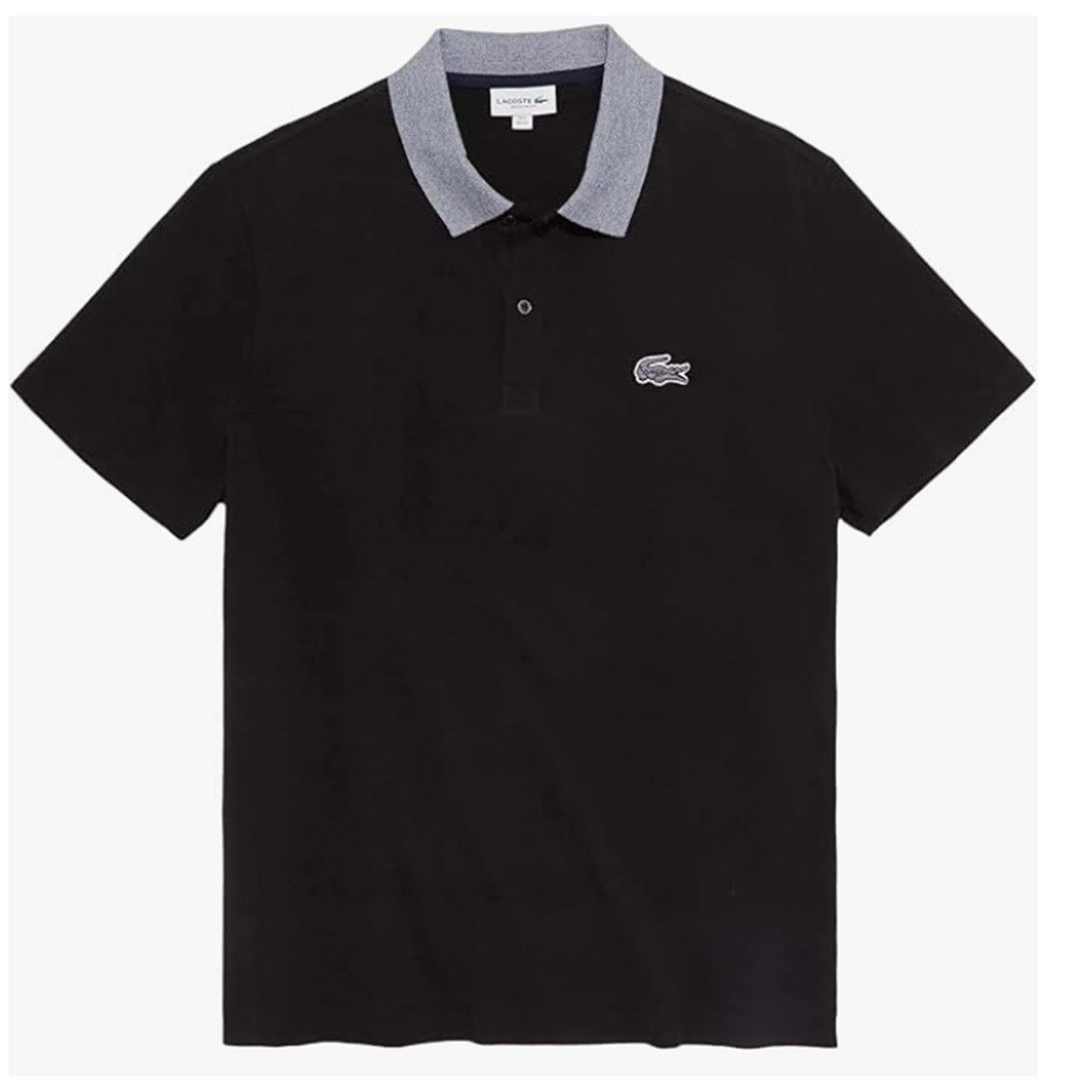 Lacoste Lacoste Men's Mini Pique Regular Fit Caviar Croc Polo XL Size US XL / EU 56 / 4 - 1 Thumbnail