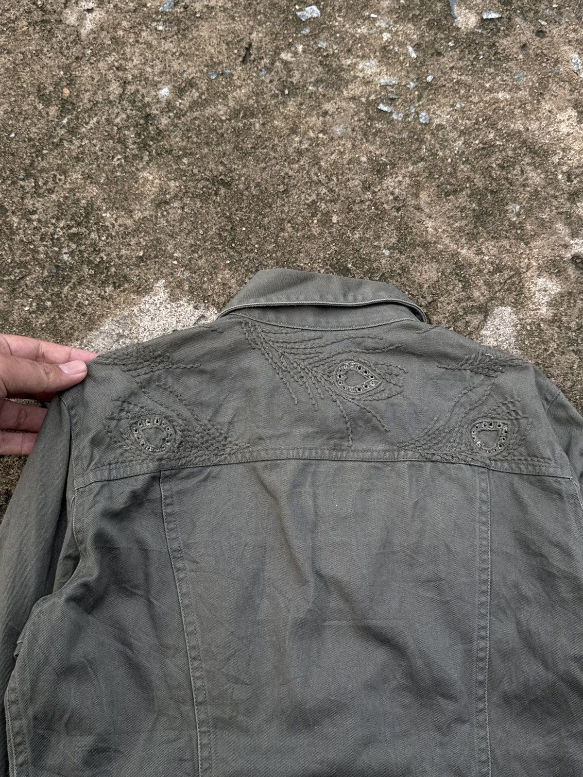 Chloe Chole Army Denim Jacket Size M / US 6-8 / IT 42-44 - 5 Thumbnail