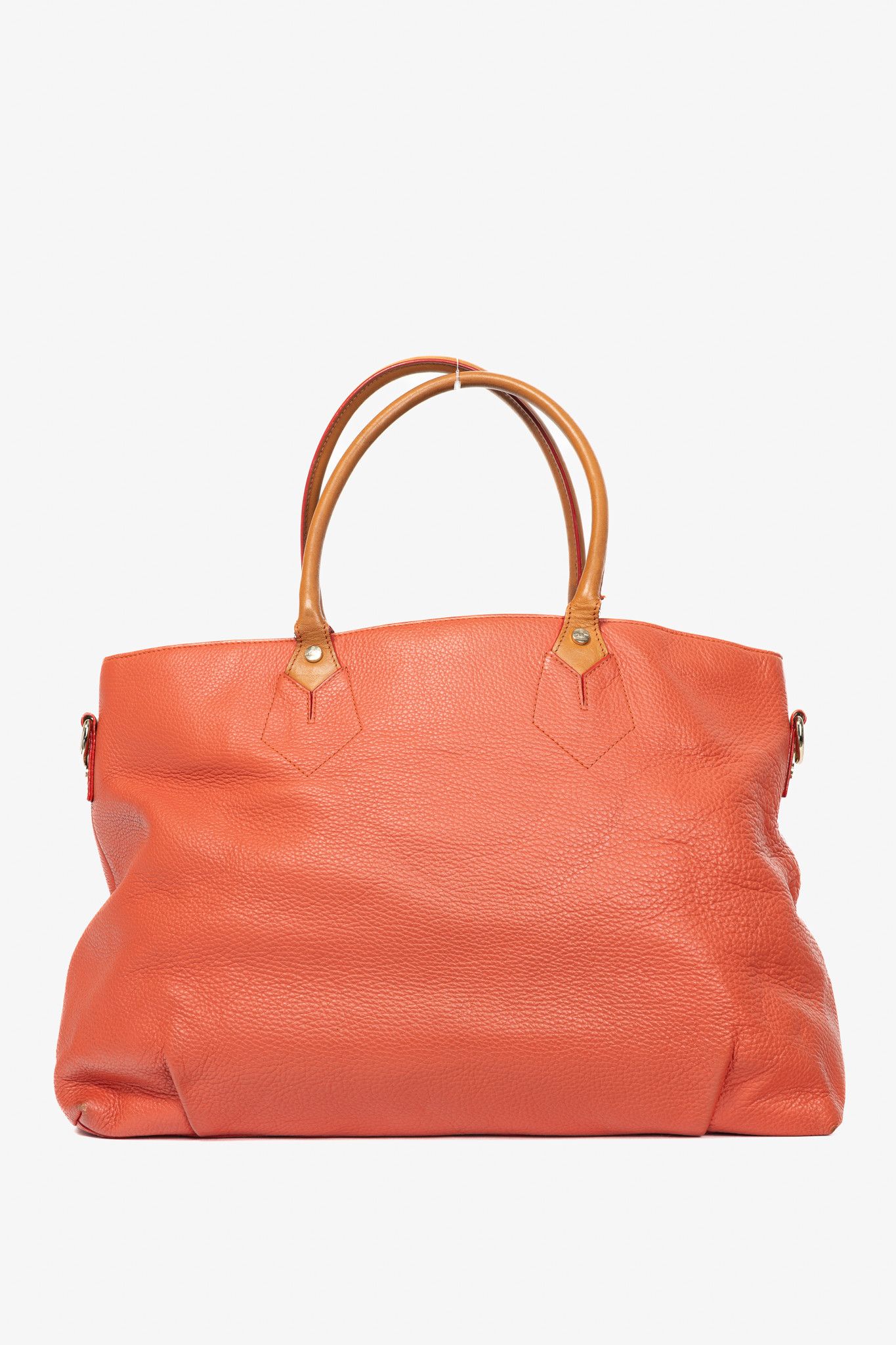 Vivienne Westwood Vivienne Westwood Cameo Orange Embossed-Logo Leather Tote Size ONE SIZE - 4 Thumbnail