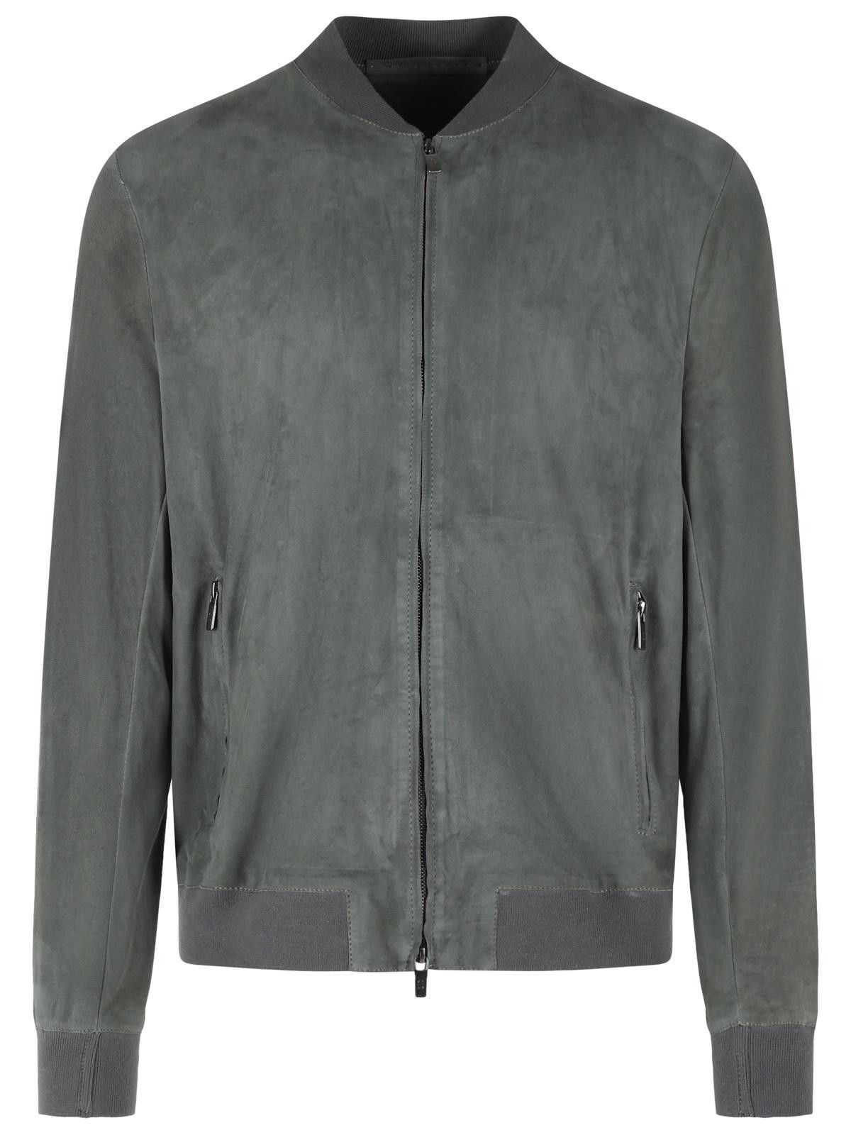 Salvatore Santoro SALVATORE SANTORO Grey Leather Jacket Size US XL / EU 56 / 4 - 1 Thumbnail