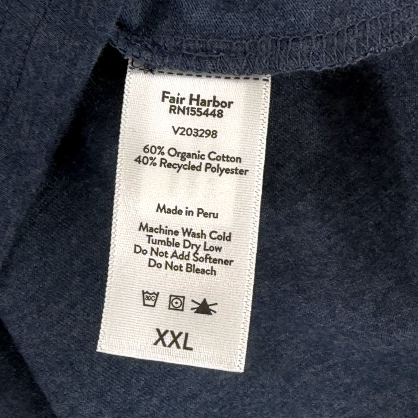 Vintage Fair Harbor Kismet Polo Shirt Blue Dark Denim 2XL Men NWT Golf Shirt Polo Shirt Breathable Short Sleeve Cotton Polyester Clothing Shirt Size US XXL / EU 58 / 5 - 7 Thumbnail