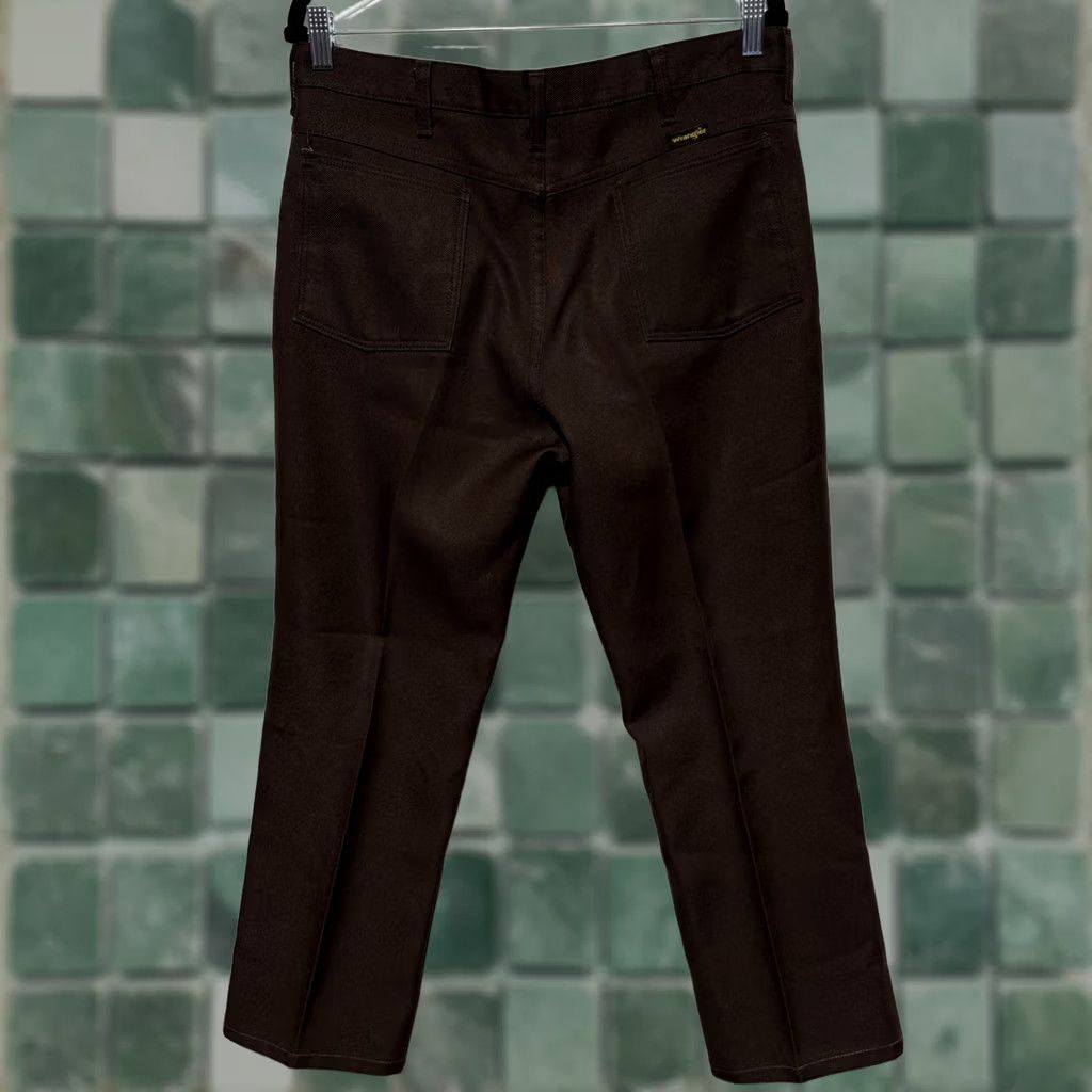Wrangler VINTAGE Wrangler Pants Men Regular Brown 32 x 26 Dress Pants Flared 70s Wrancher 82682BN Size US 32 / EU 48 - 1 Thumbnail