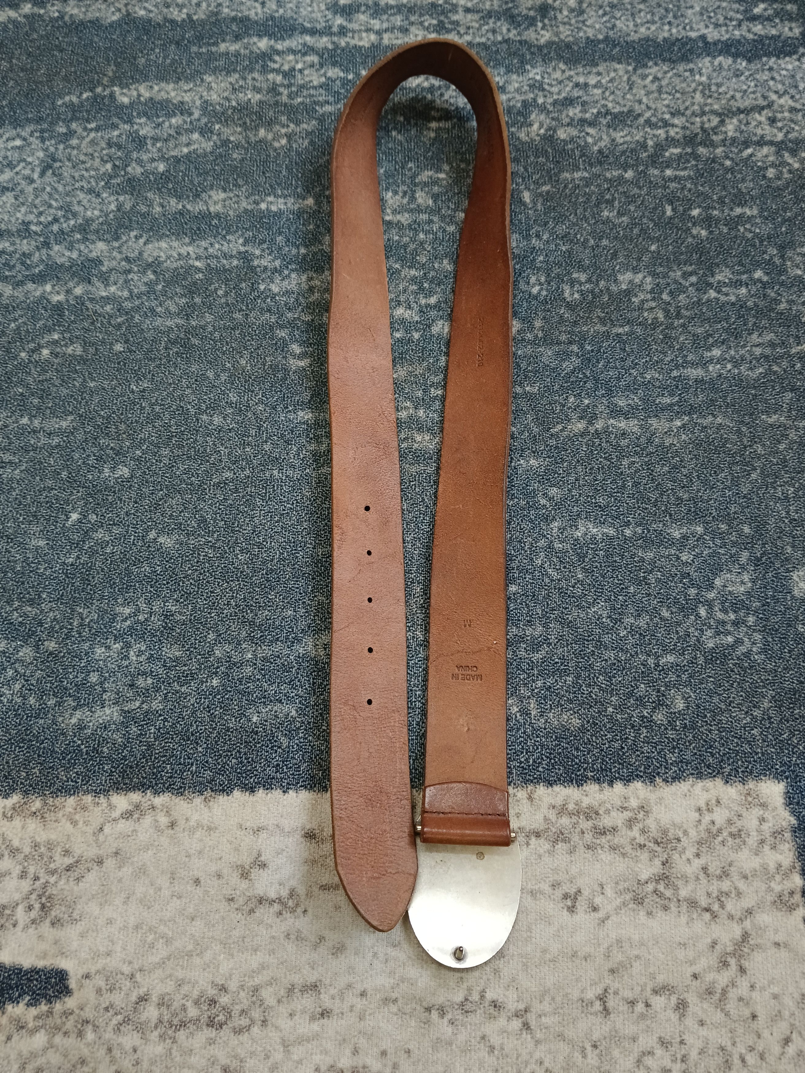 Leather POLO JEANS CO. RALPH LAUREN LEATHER BUCKLE BELT Size ONE SIZE - 3 Thumbnail