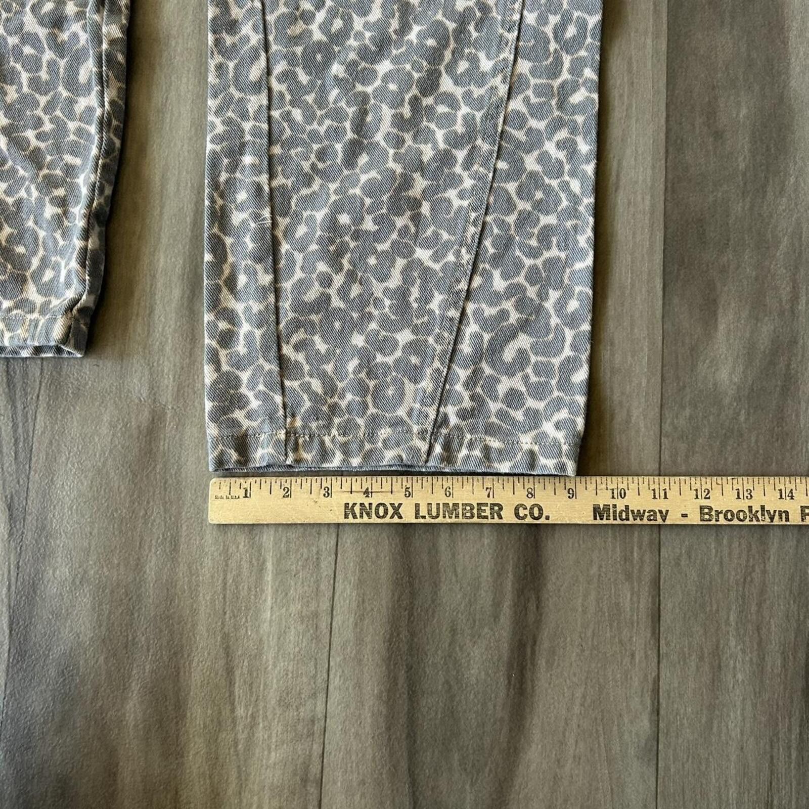 Other Sick Cheetah leopard print wide leg denim jeans pants Size M Size 32" / US 10 / IT 46 - 7 Thumbnail